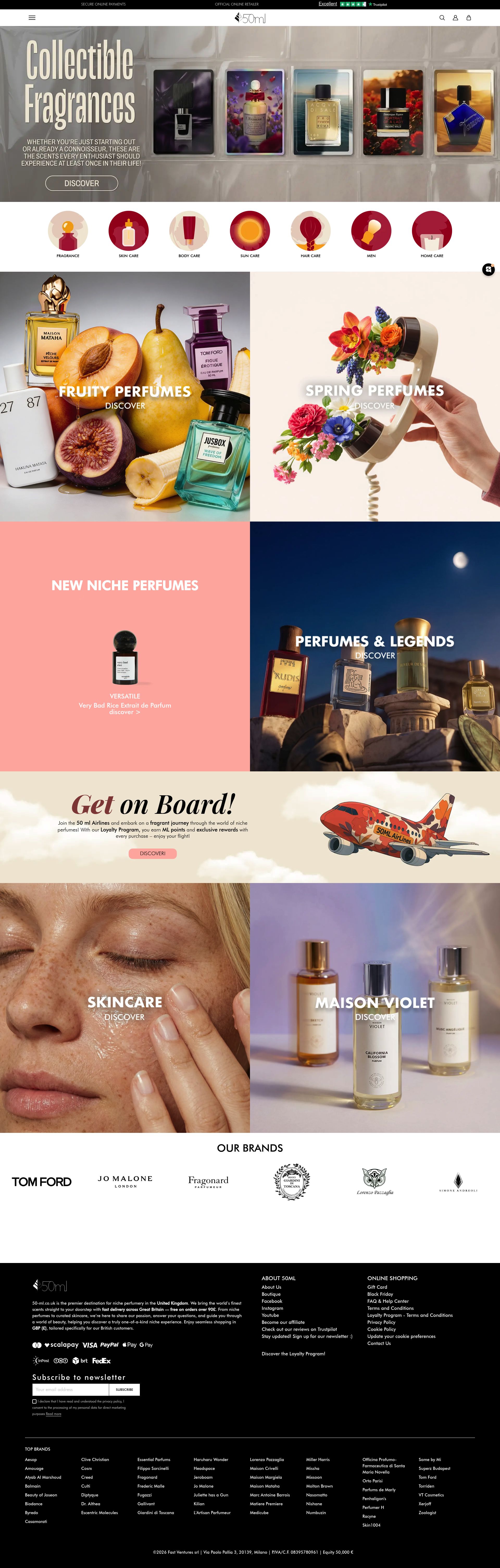 50 Ml homepage screenshot