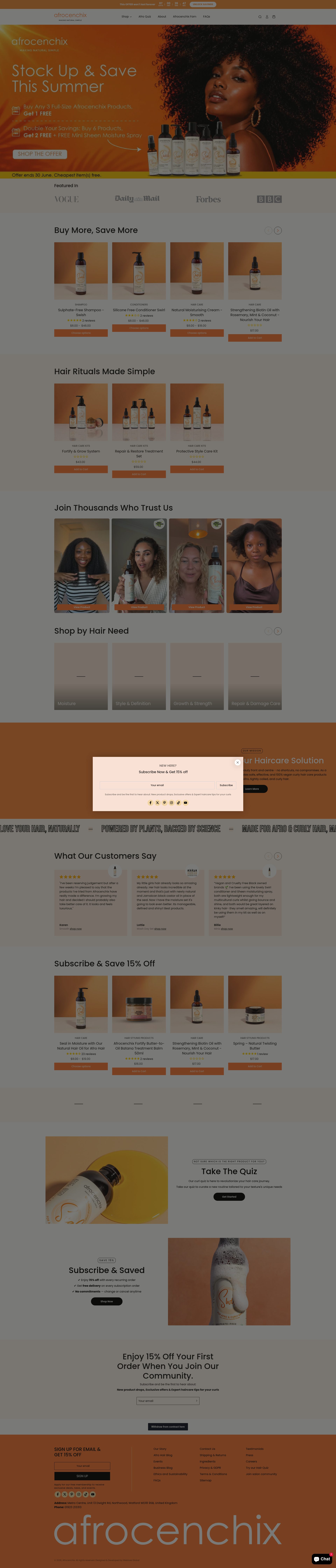Afrocenchix homepage