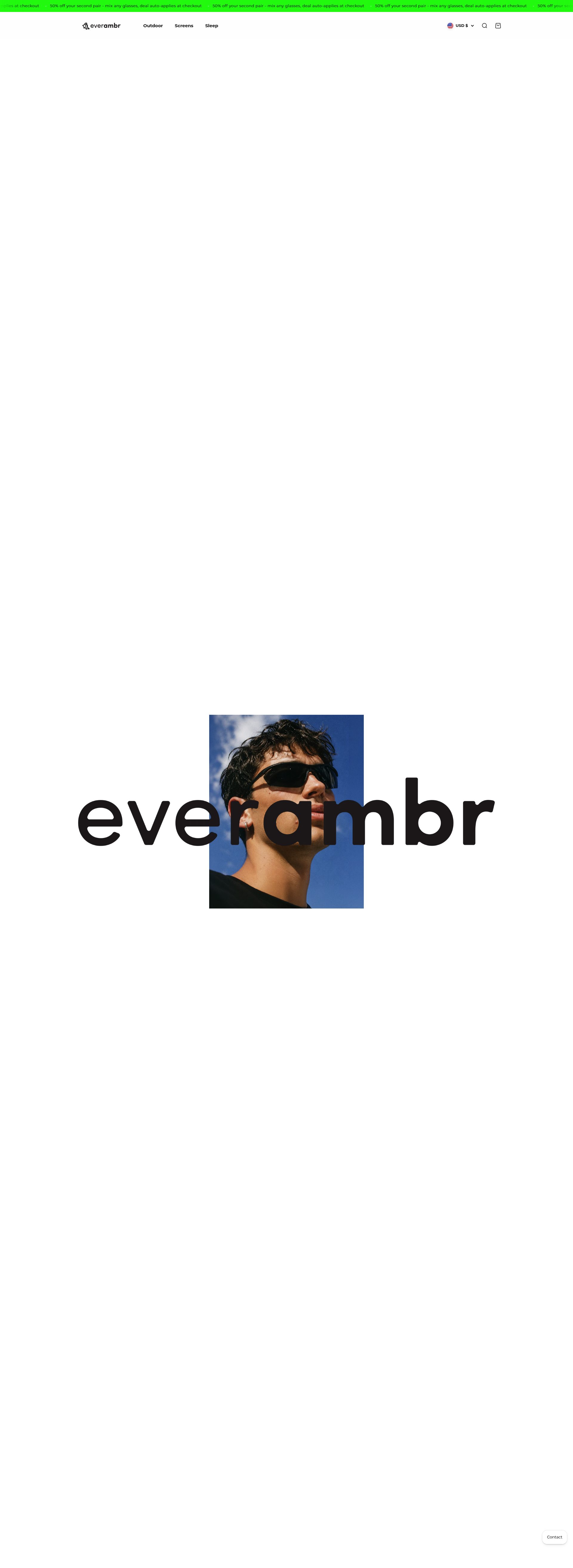 Ambr Eyewear homepage