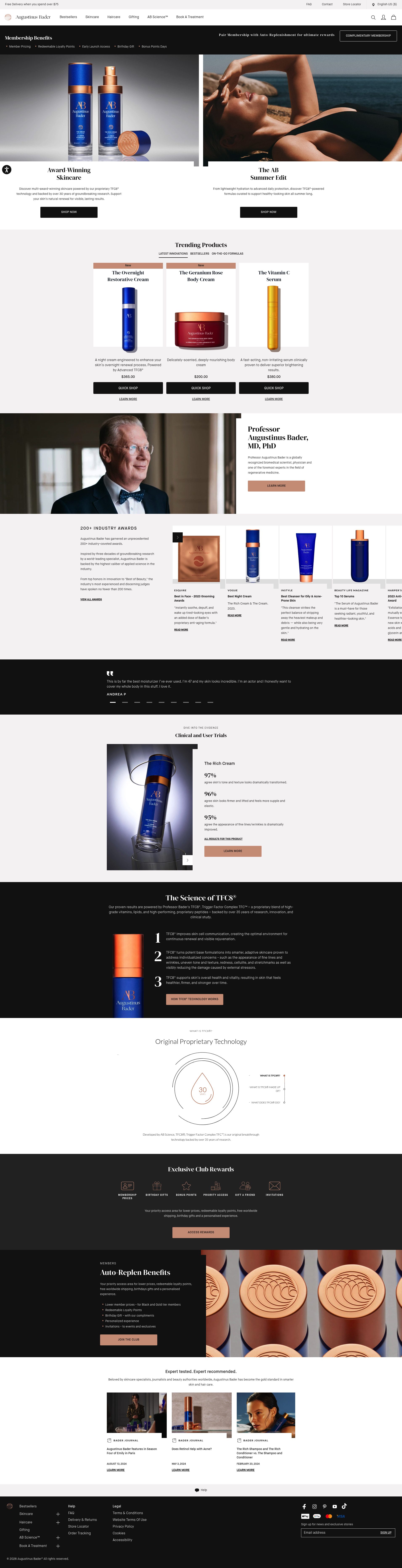 Augustinus Bader homepage