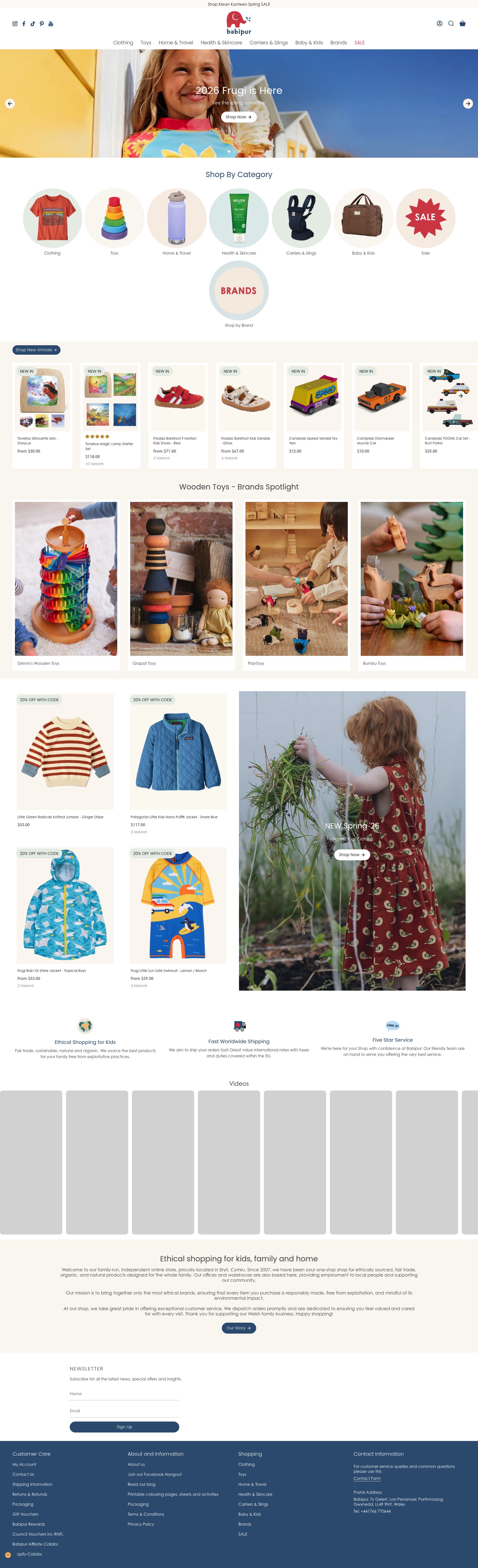 Babipur homepage screenshot
