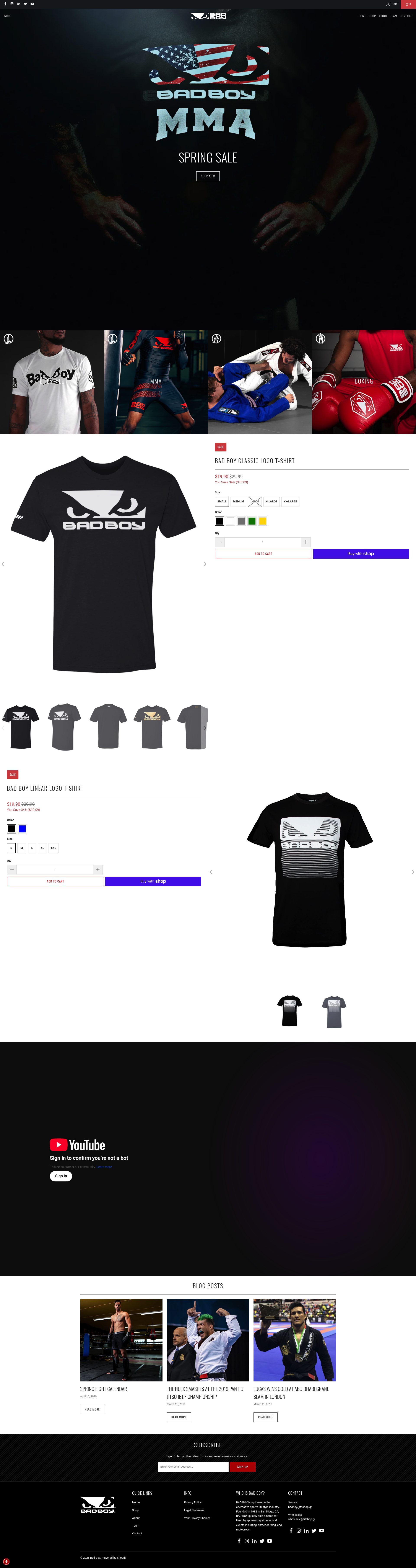 Bad Boy homepage
