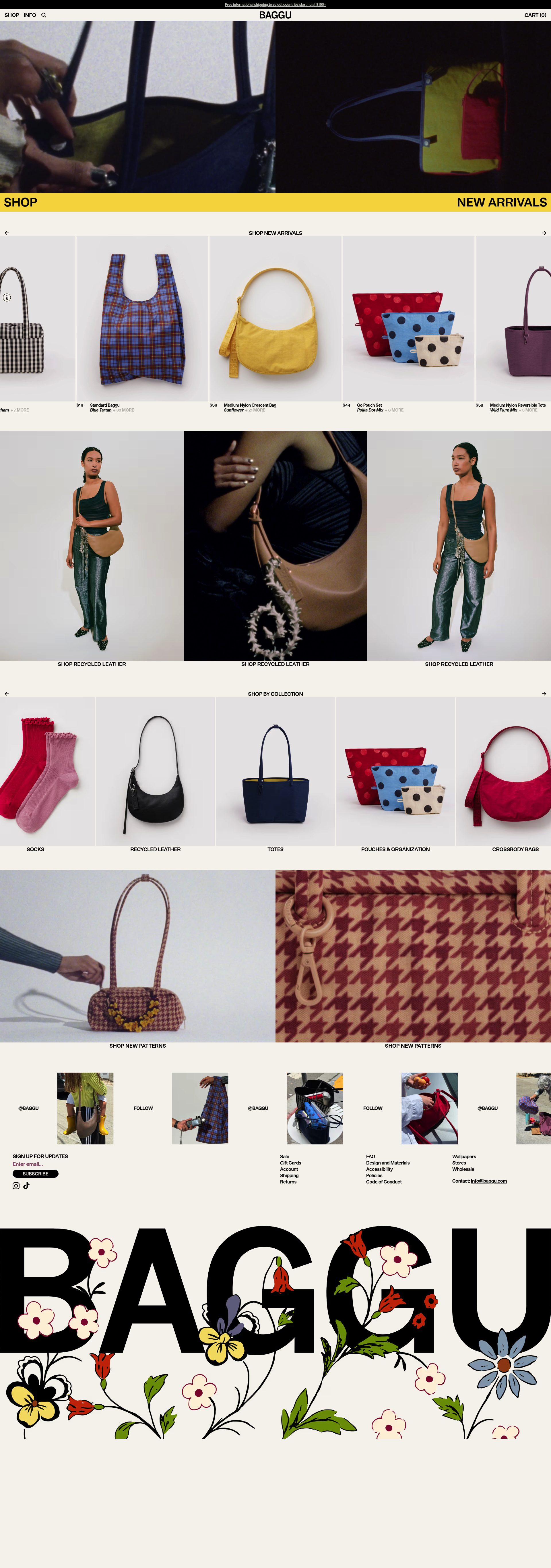 Baggu homepage screenshot
