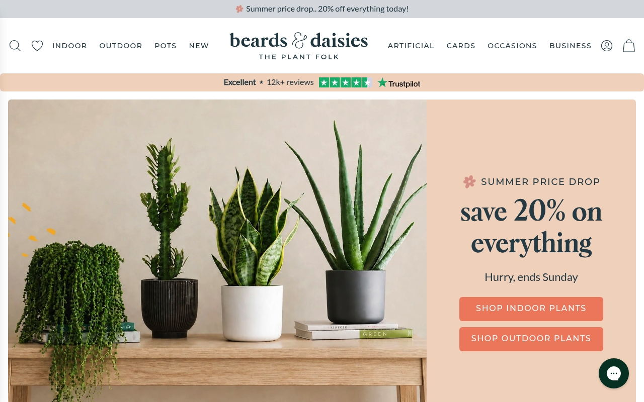 Beards and Daisies homepage