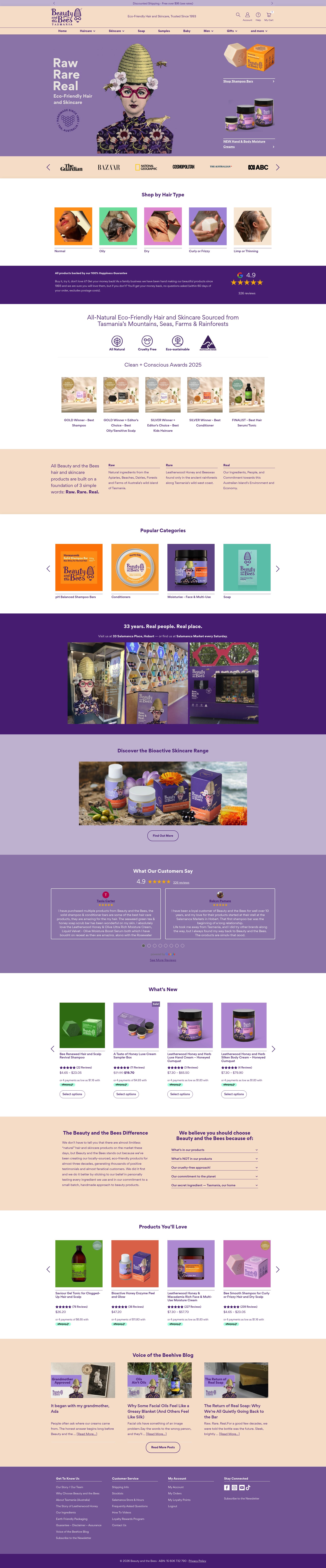 Beauty and the Bees homepage