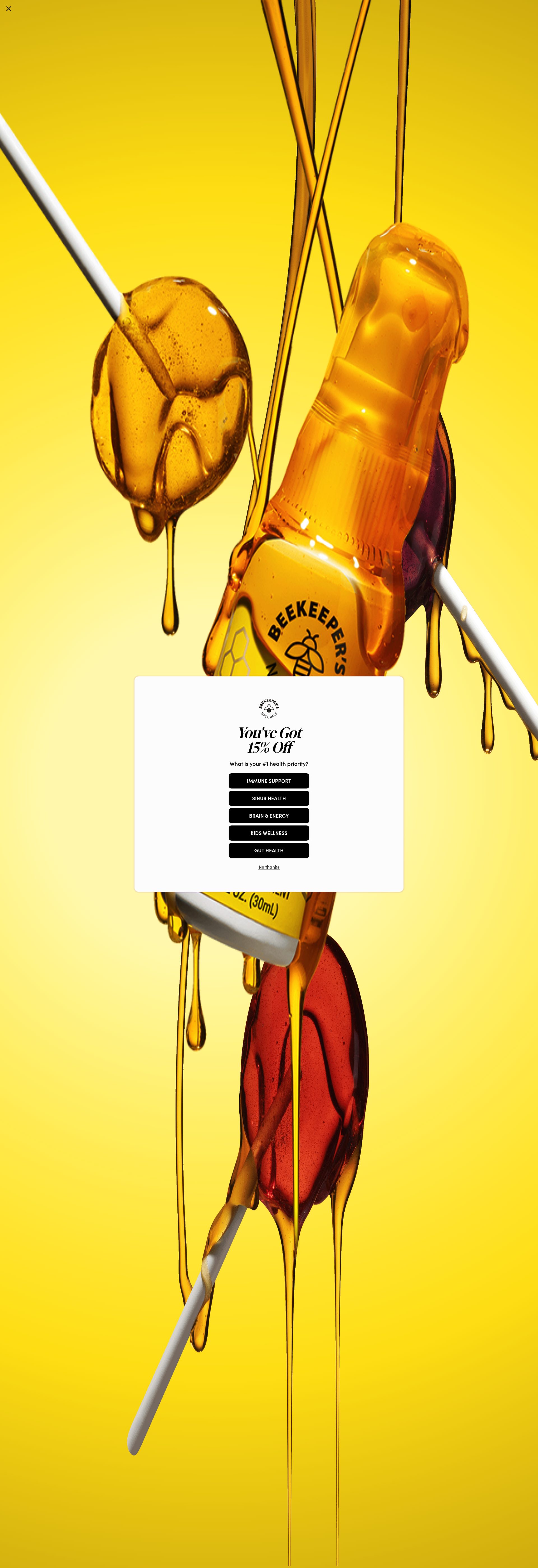 Beekeeper's Naturals homepage