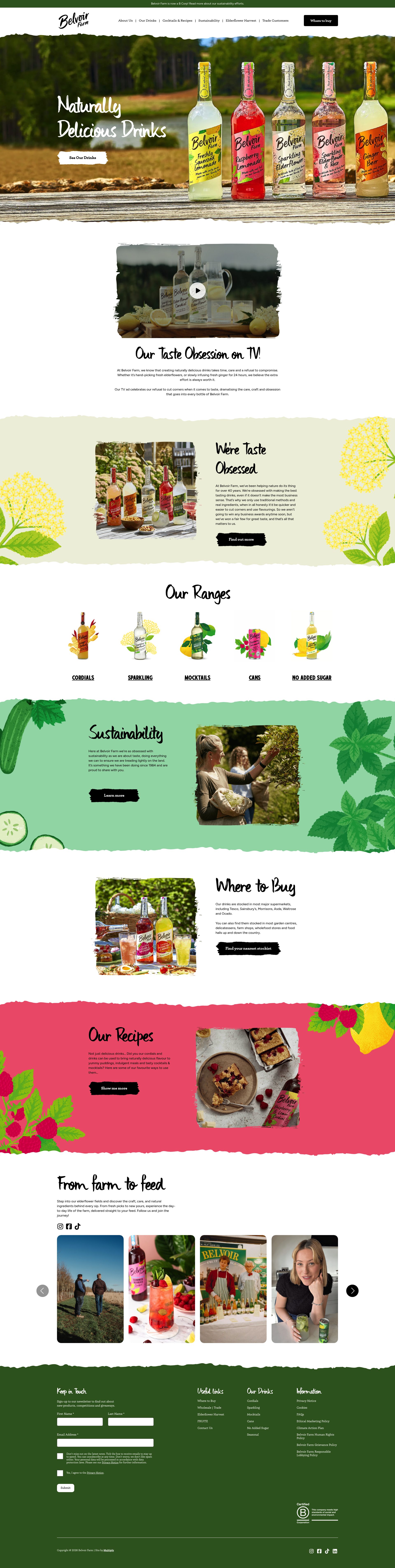 Belvoir Farm homepage
