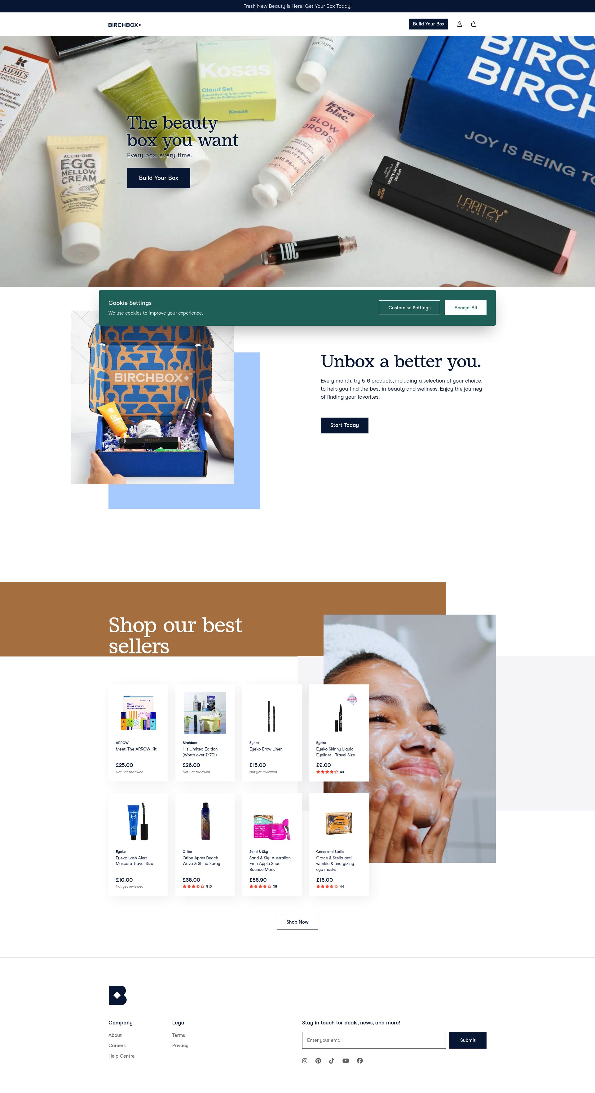 Birchbox UK — subscription box Shopify store