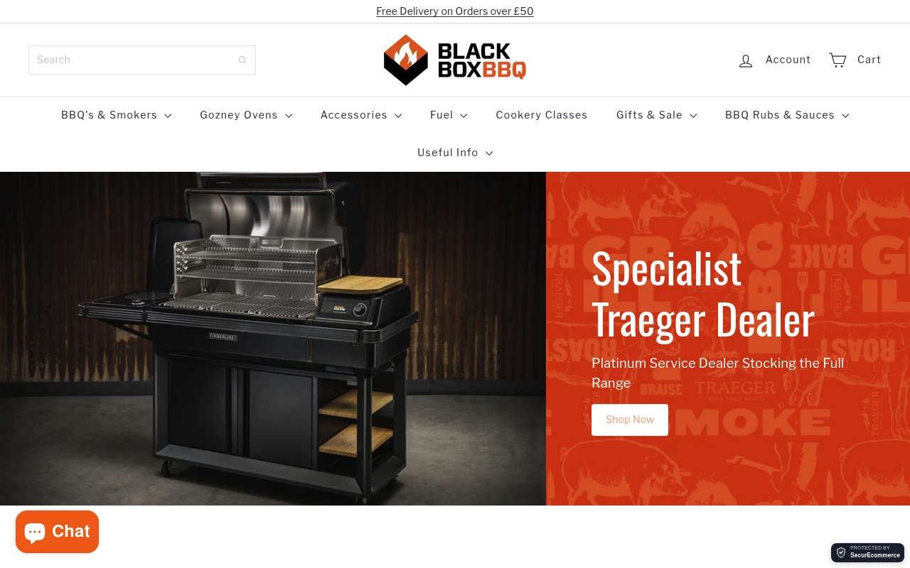 Black Box BBQ homepage