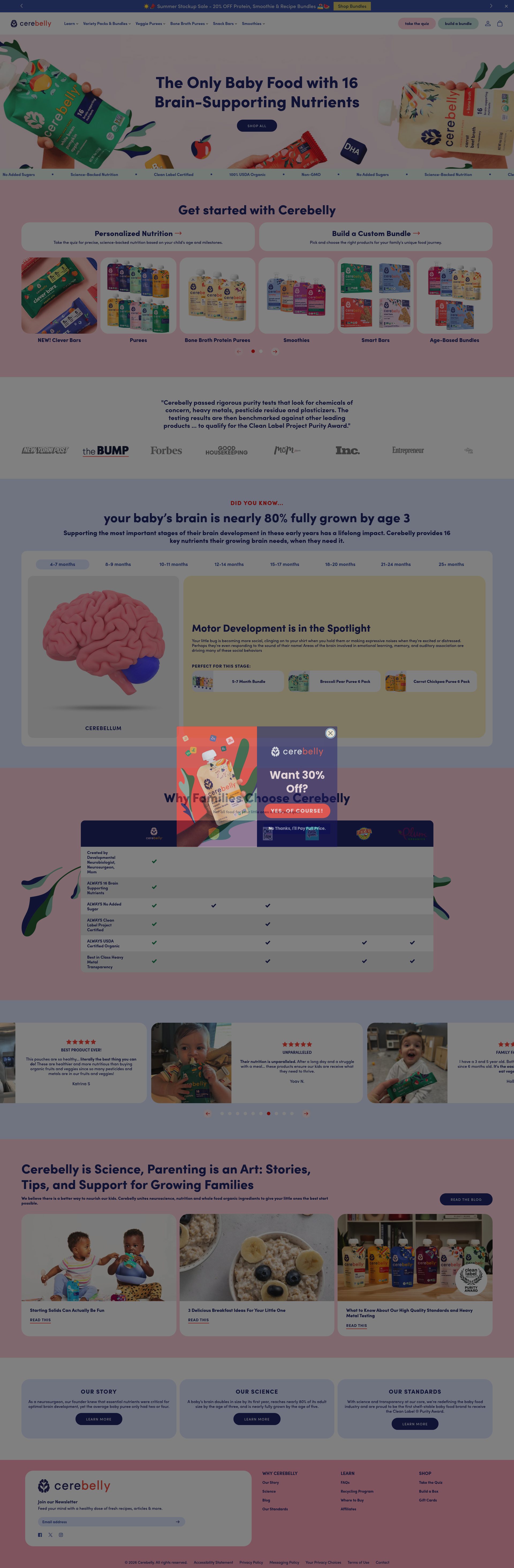 Cerebelly homepage