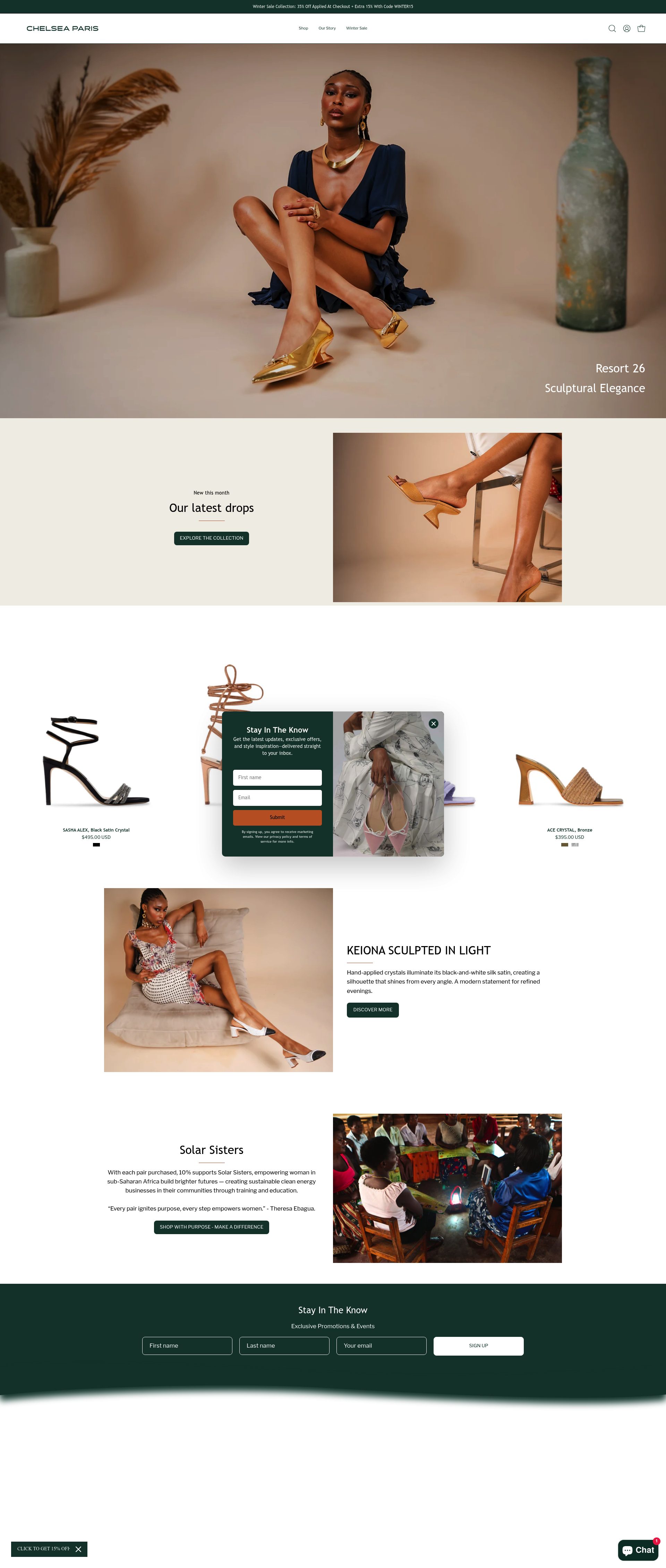 Chelsea Paris homepage