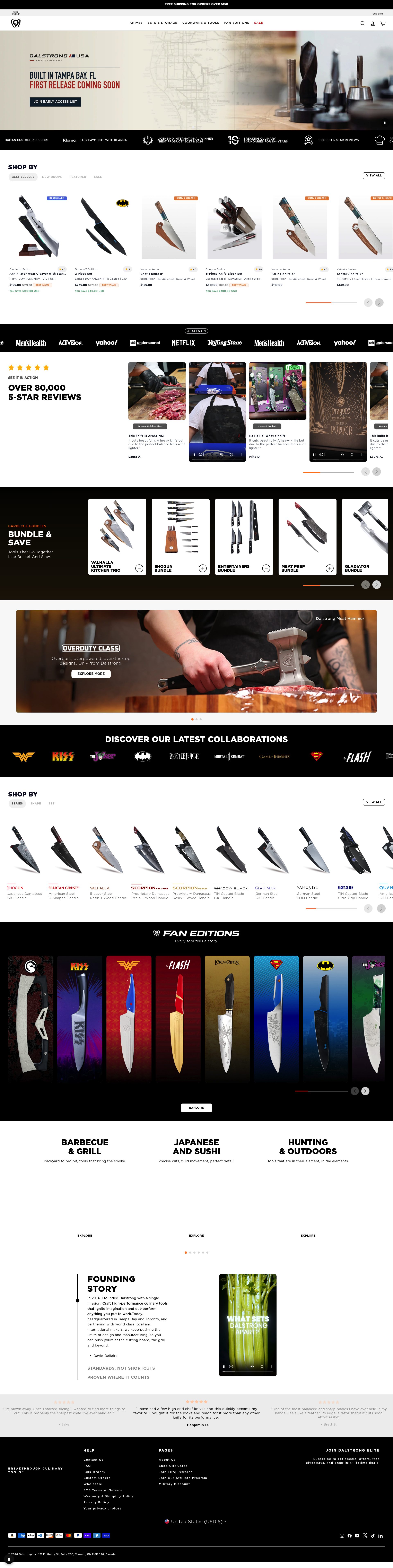 Dalstrong homepage