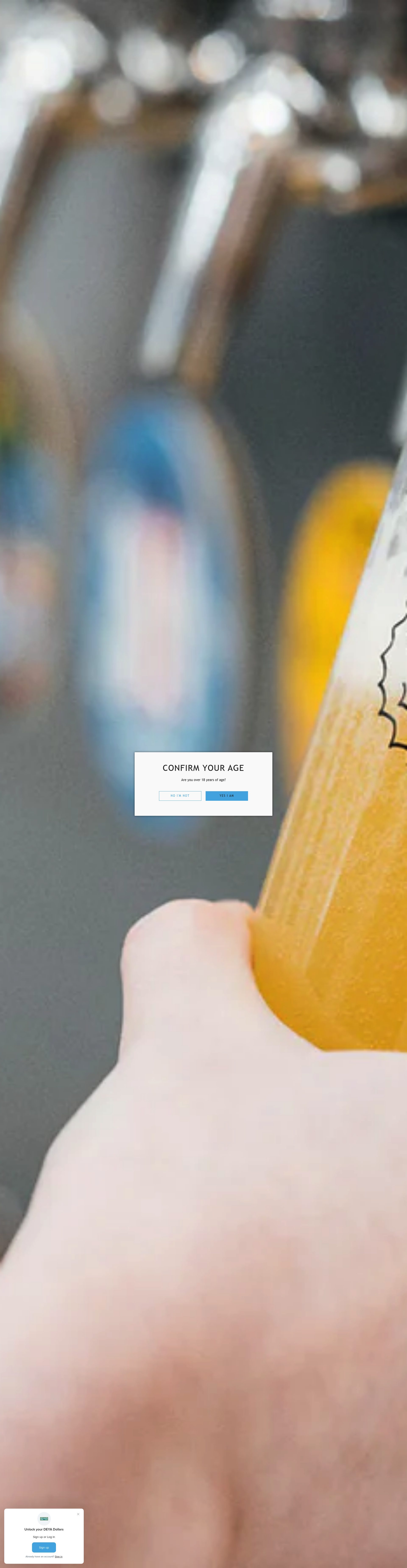 Deya Brewing Company homepage screenshot