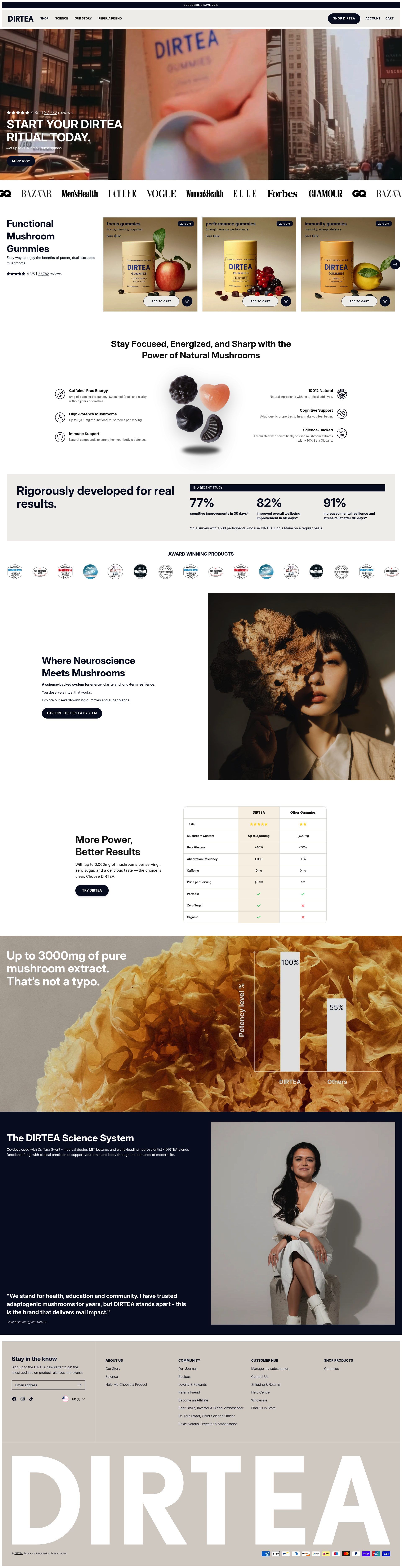 DIRTEA homepage