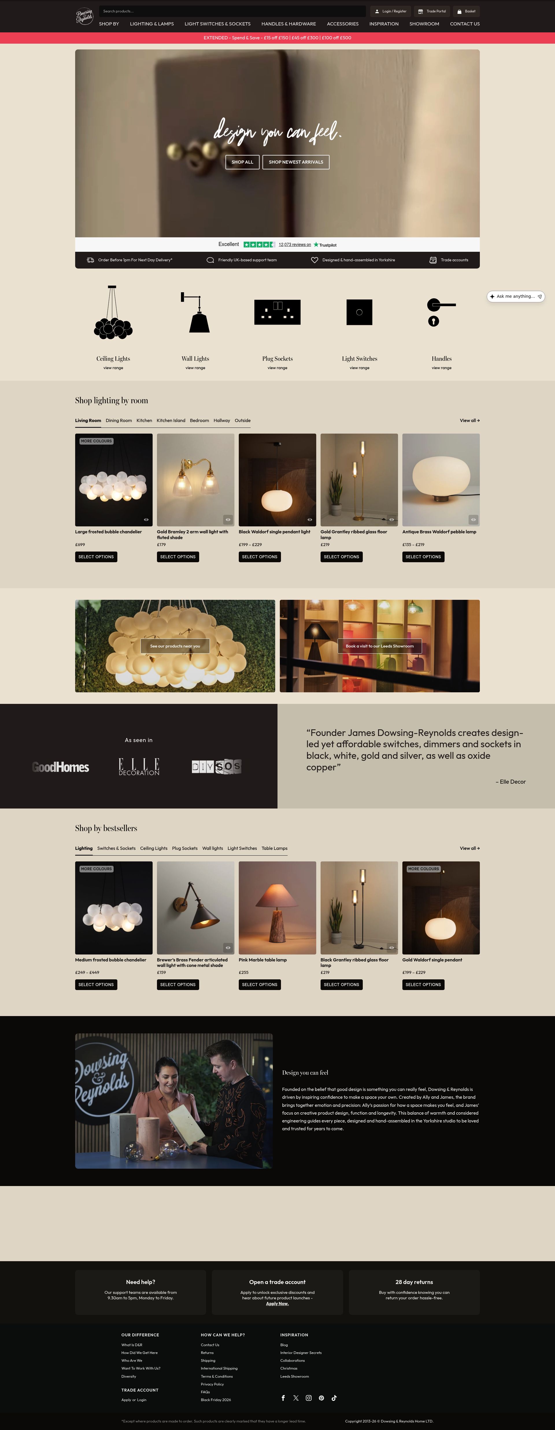 Dowsing And Reynolds homepage screenshot