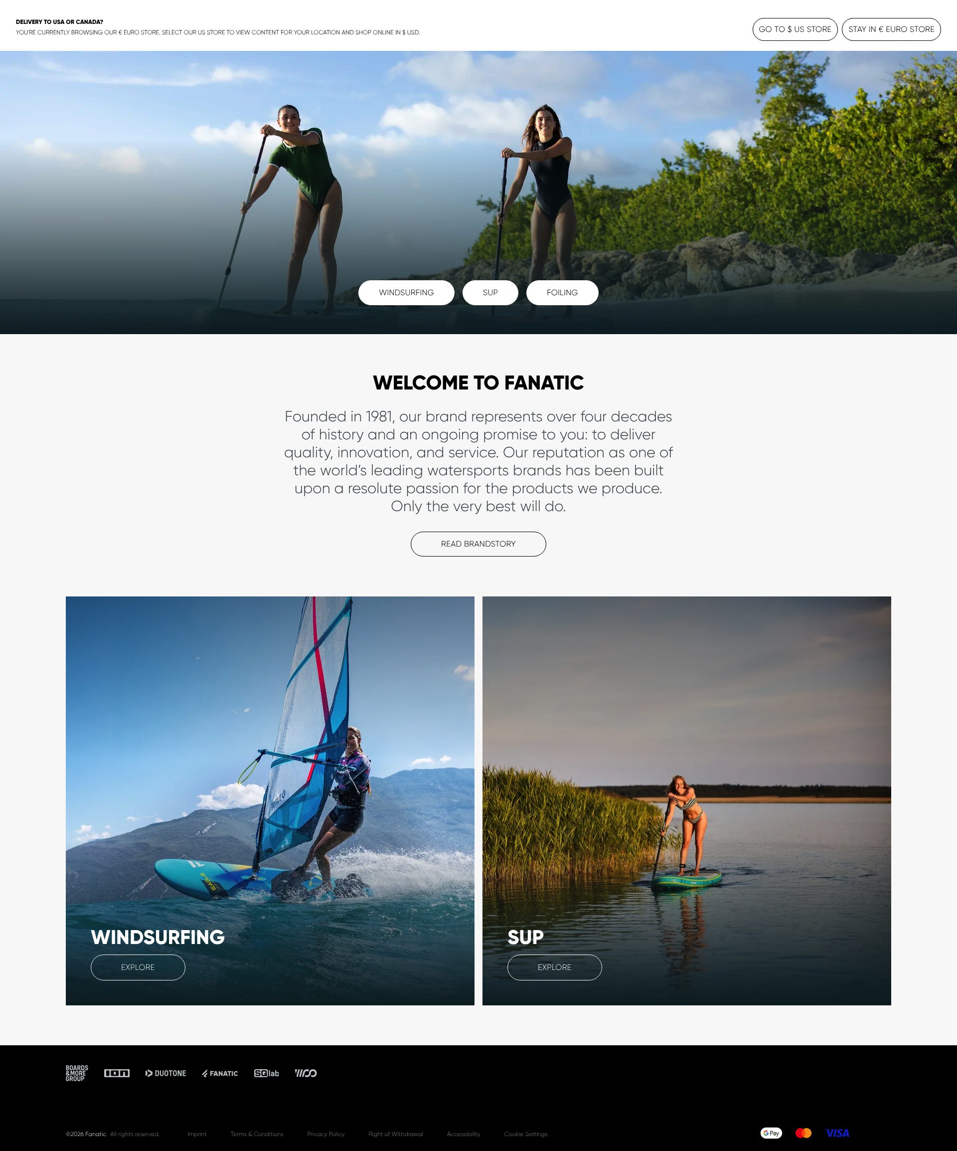 Fanatic homepage