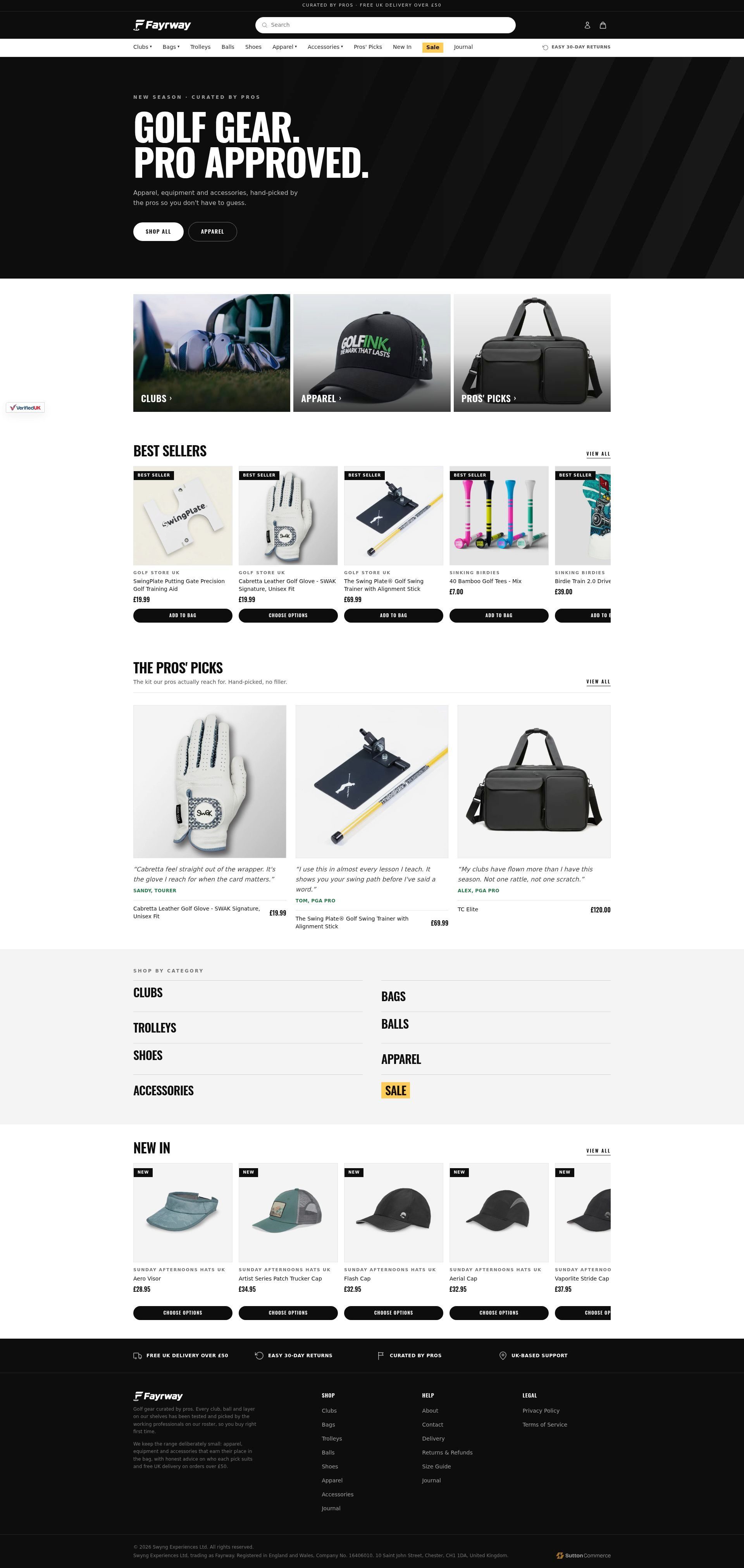Fayrway homepage screenshot
