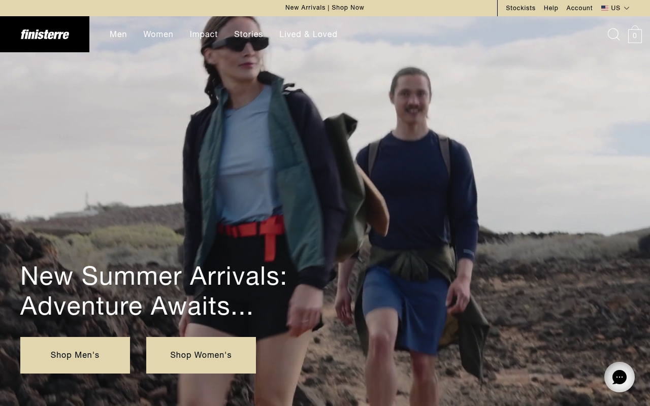 Finisterre homepage