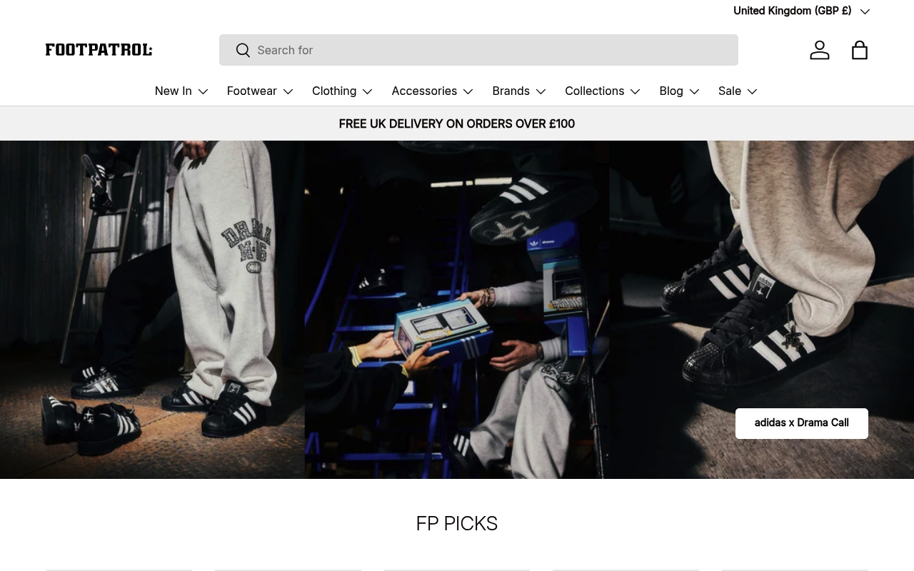 Footpatrol homepage