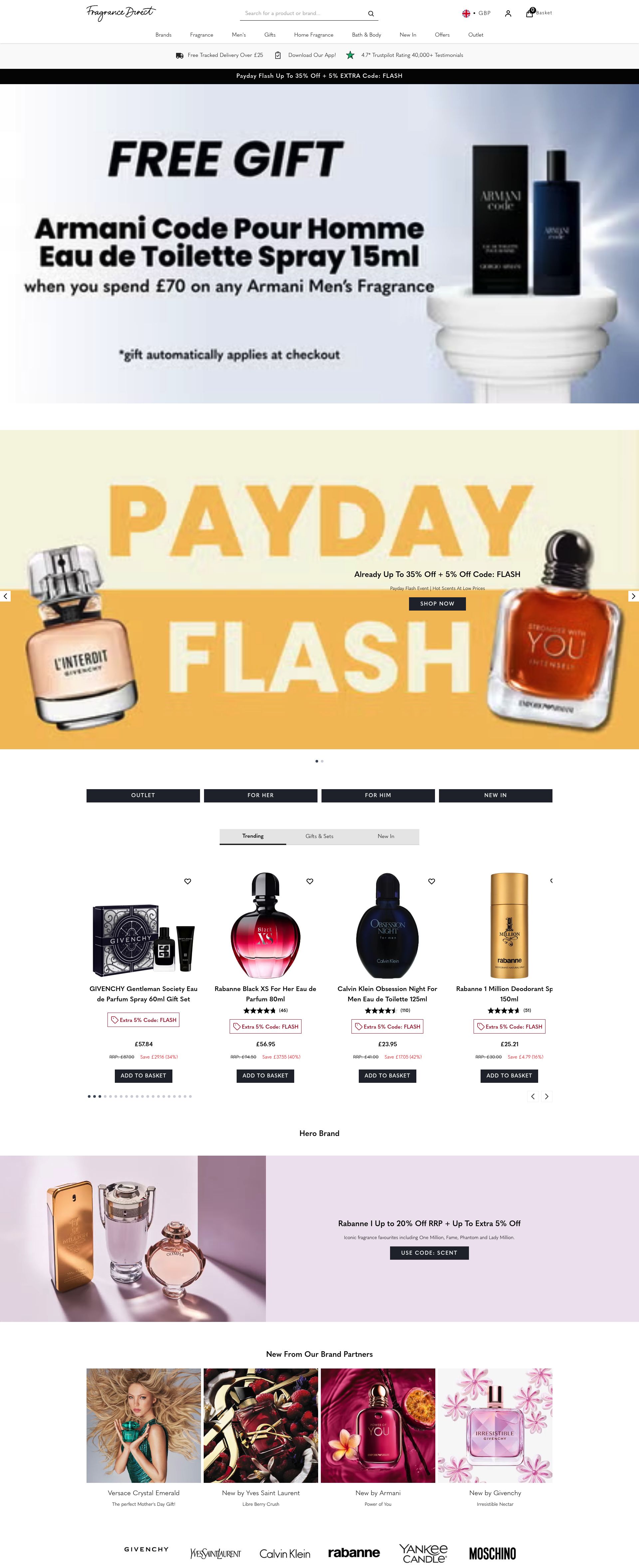 Fragrance Direct homepage screenshot