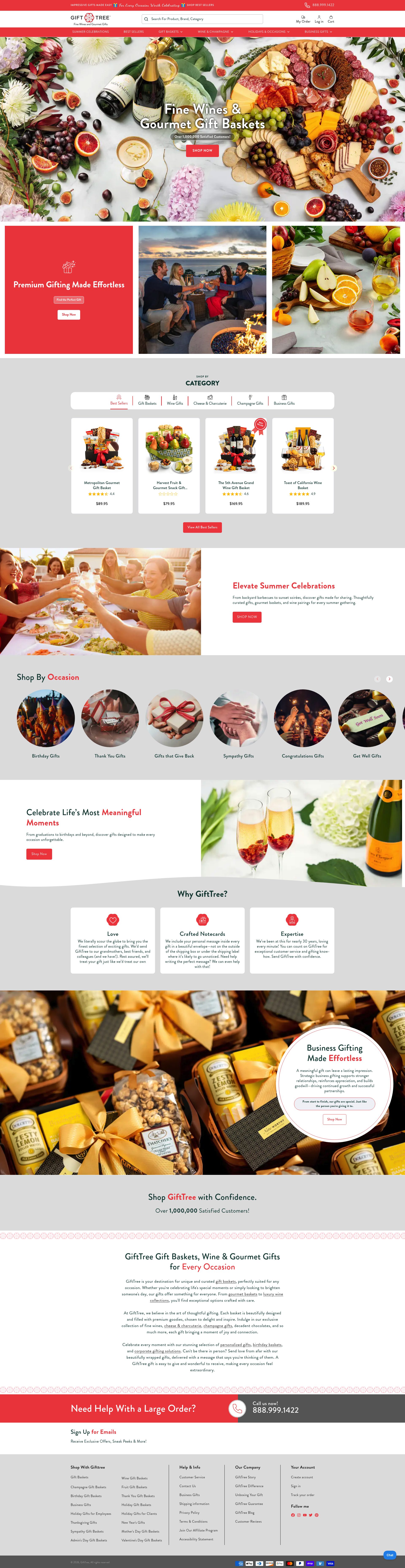Gifttree homepage screenshot