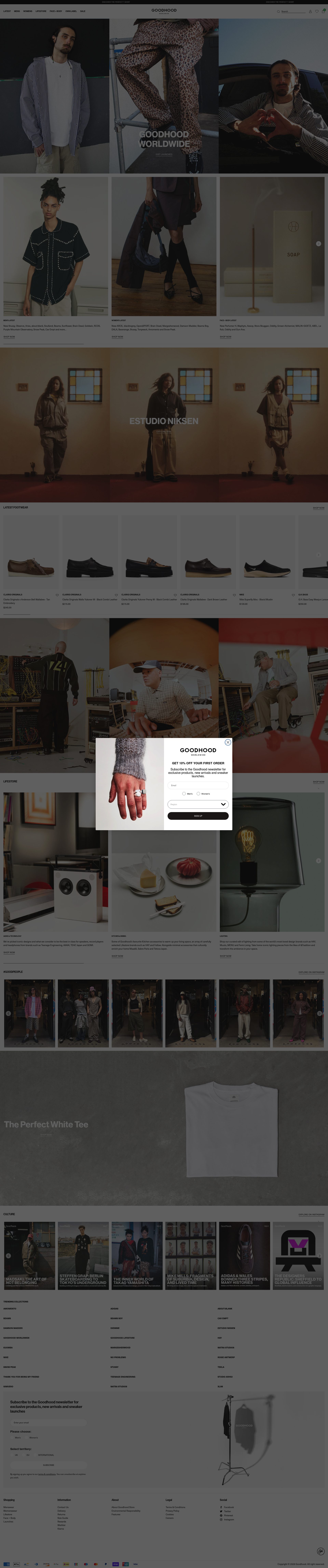 Goodhood homepage screenshot