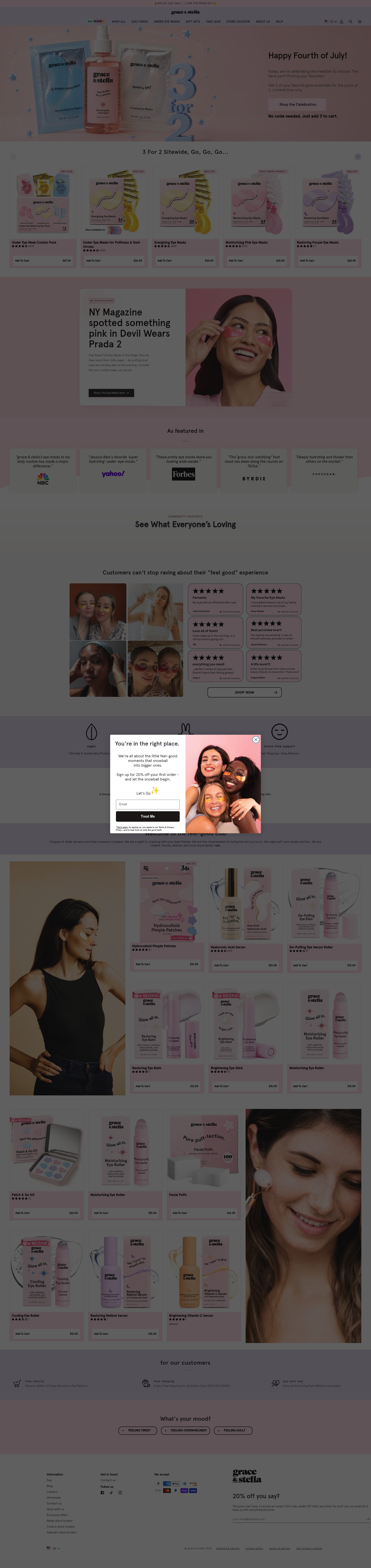 Grace & Stella homepage