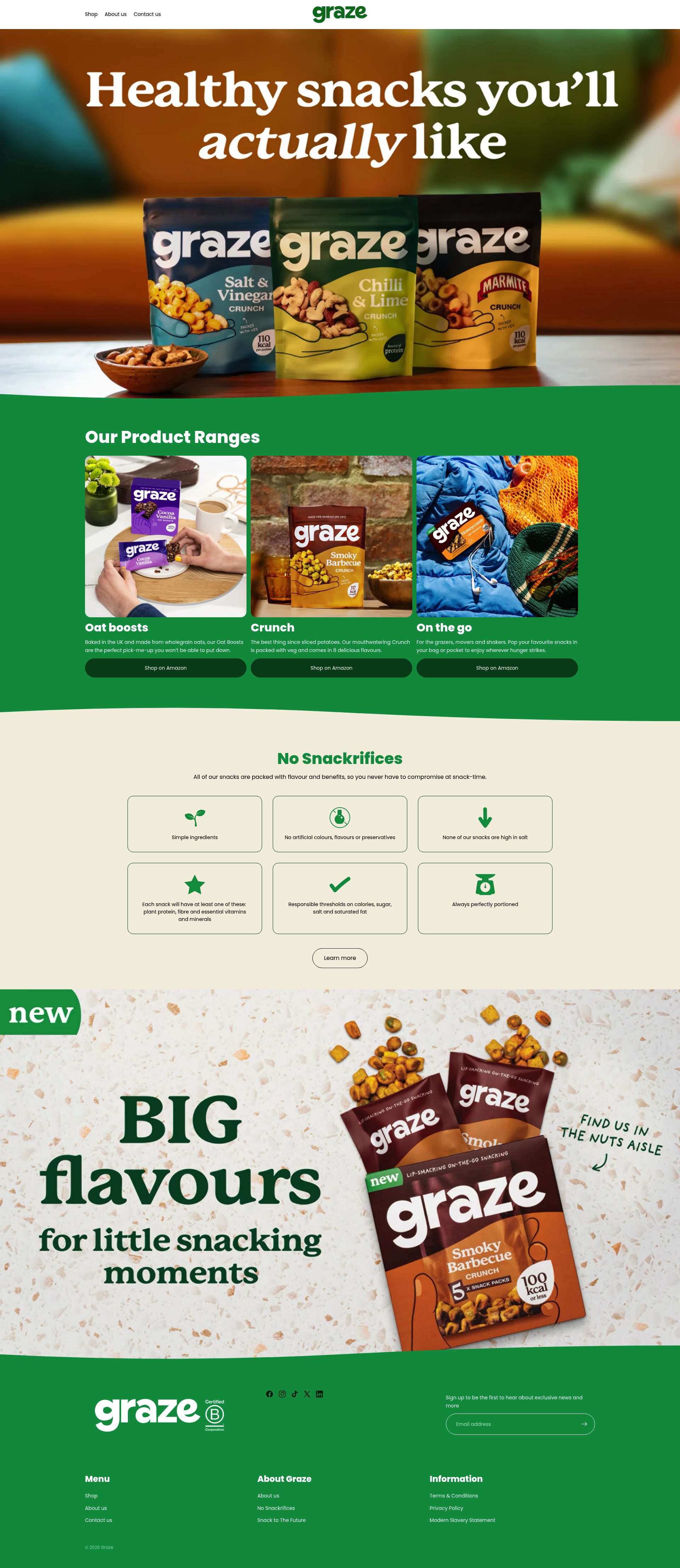 Graze homepage
