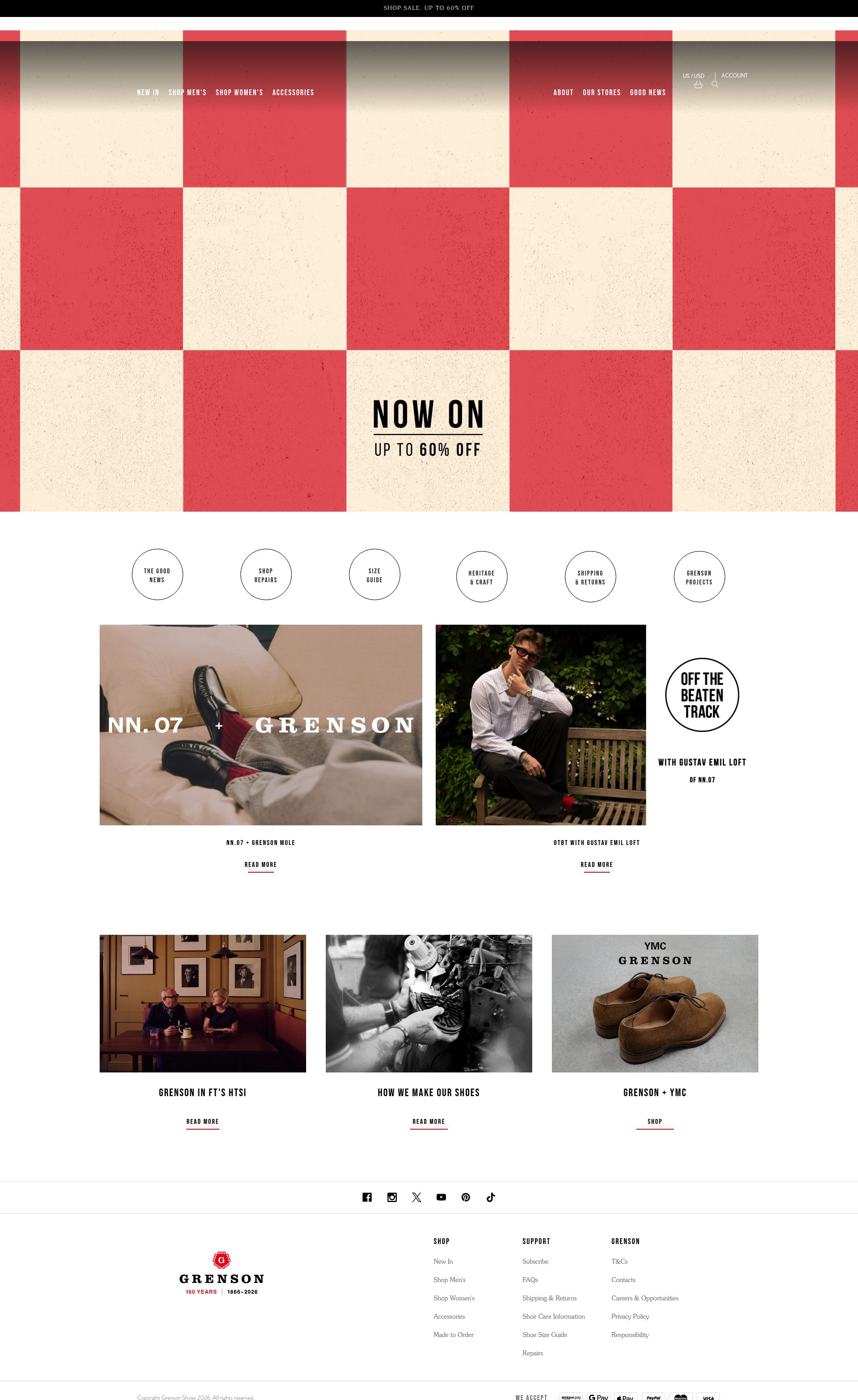 Grenson homepage