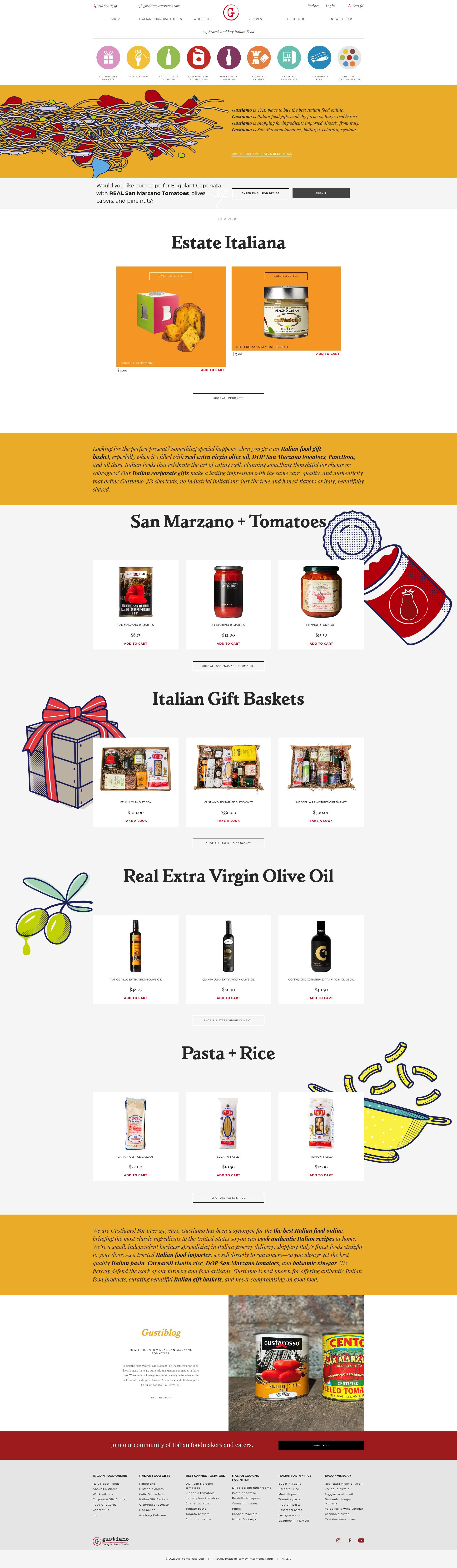 Gustiamo homepage
