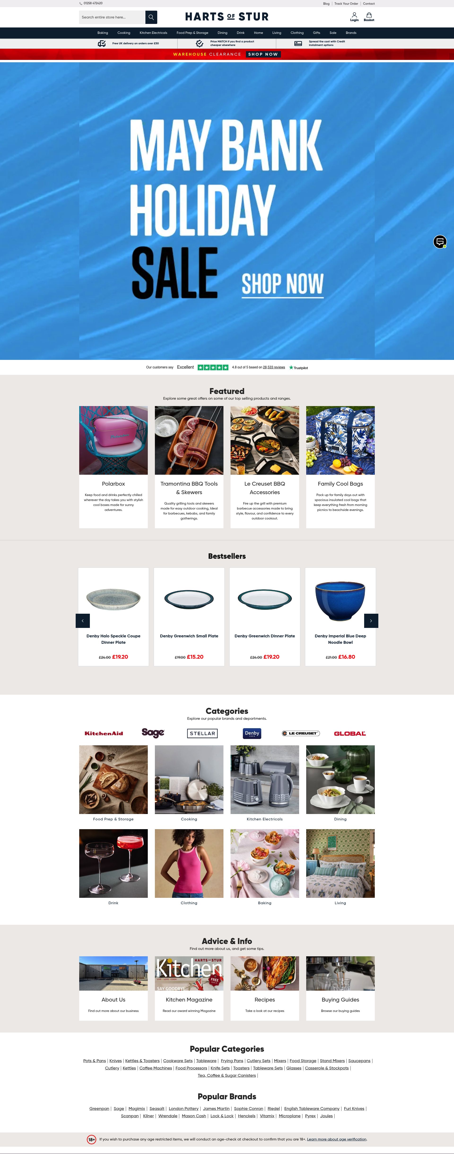 Harts Of Stur homepage screenshot