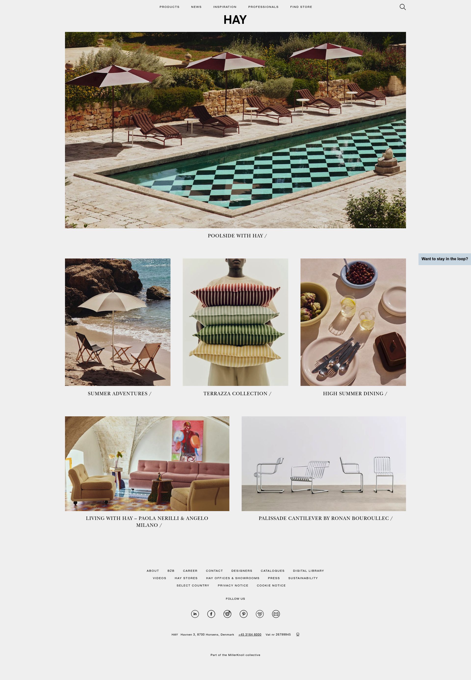 Hay homepage