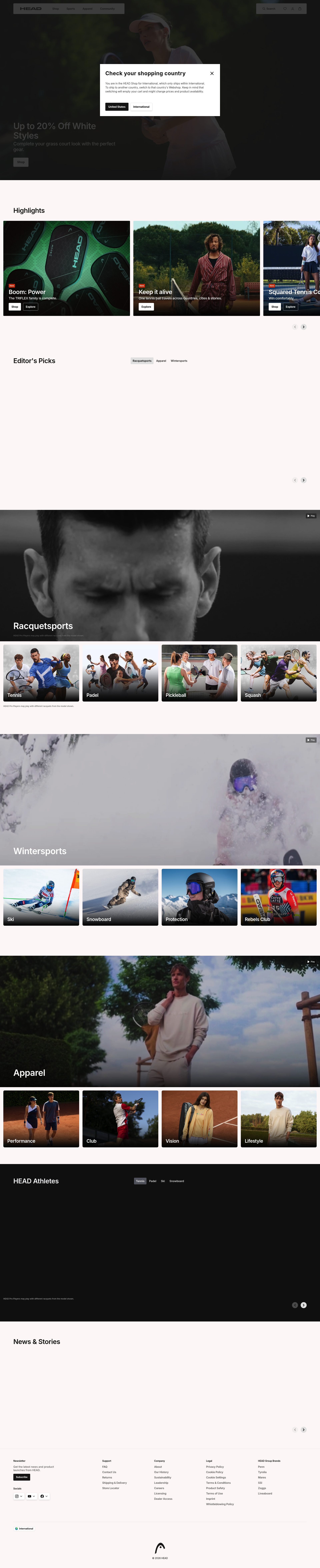 Head homepage