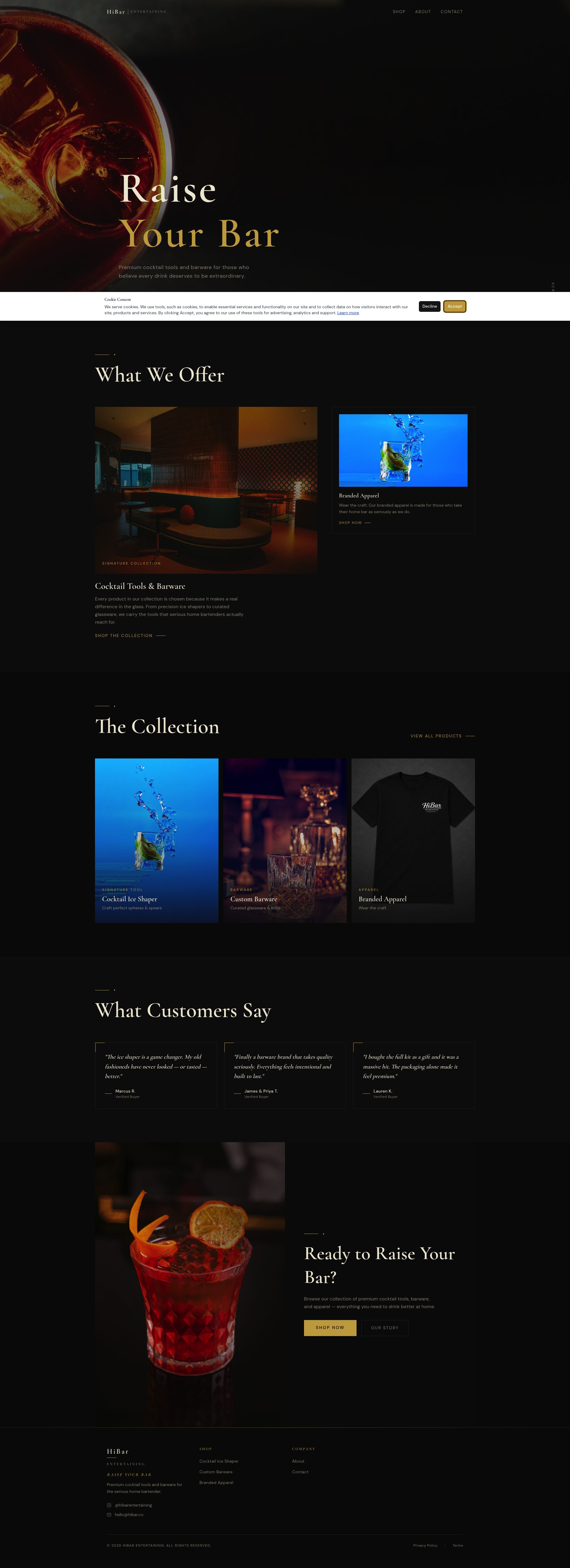 Hibar homepage
