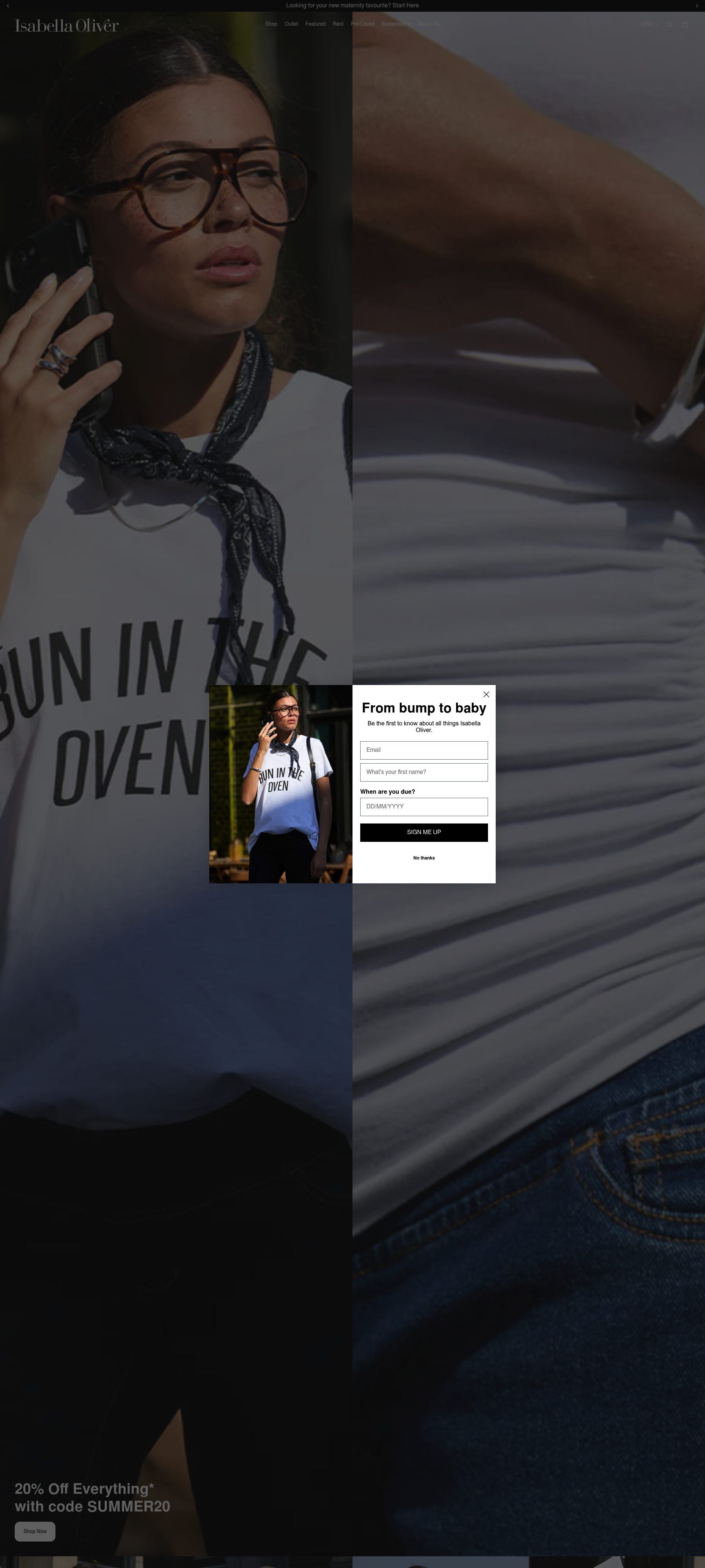 Isabella Oliver homepage