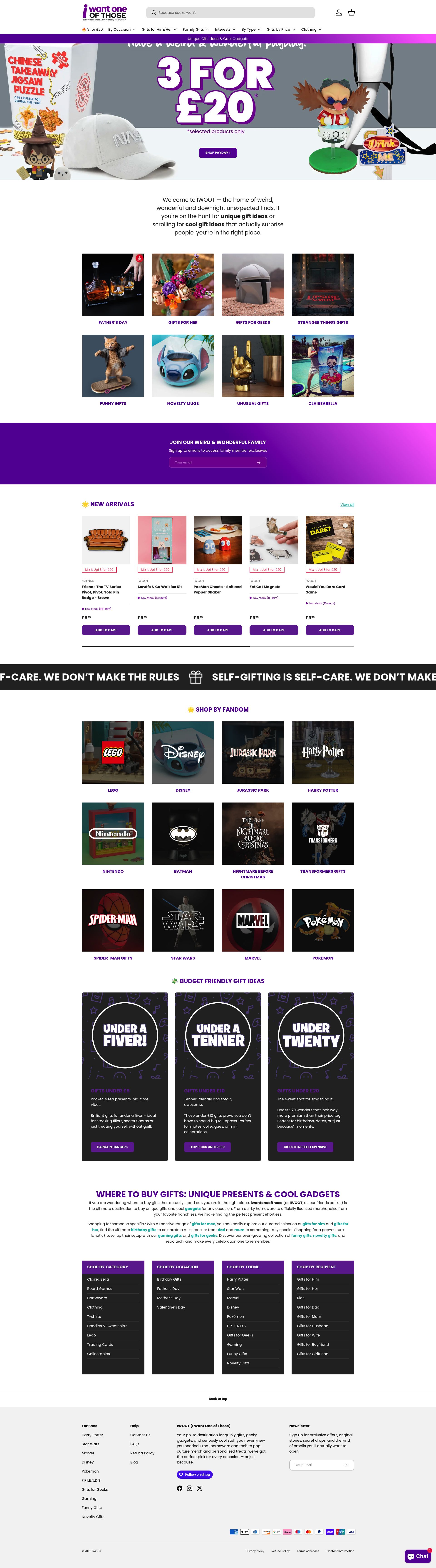 Iwoot I Want One Of Those homepage screenshot