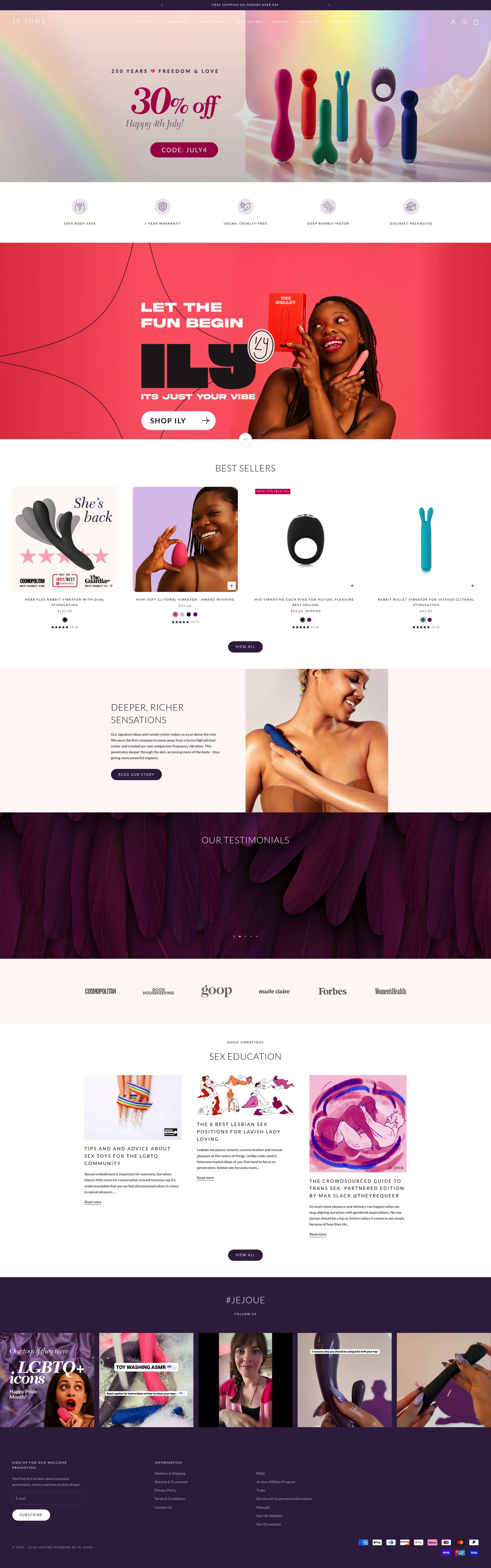 Je Joue homepage
