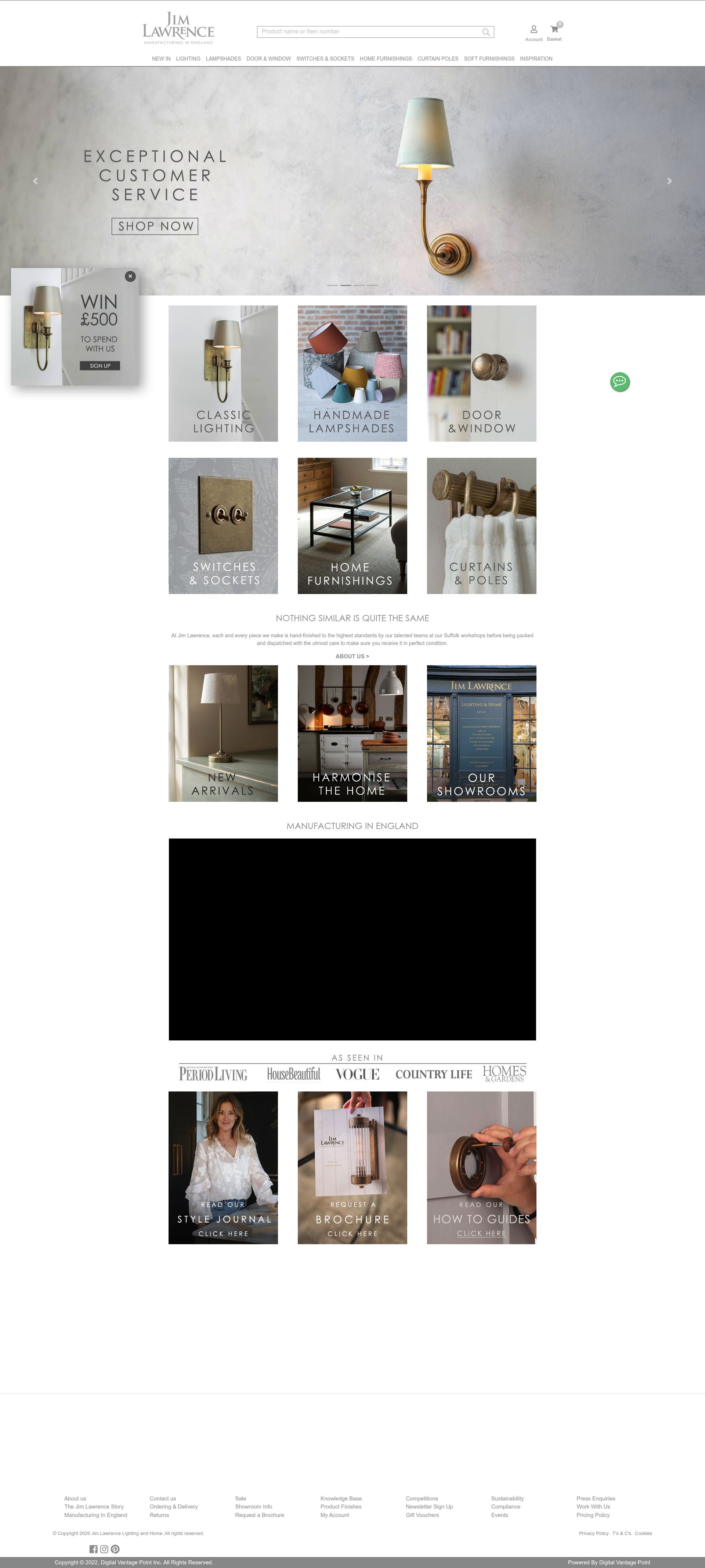 Jim Lawrence homepage screenshot