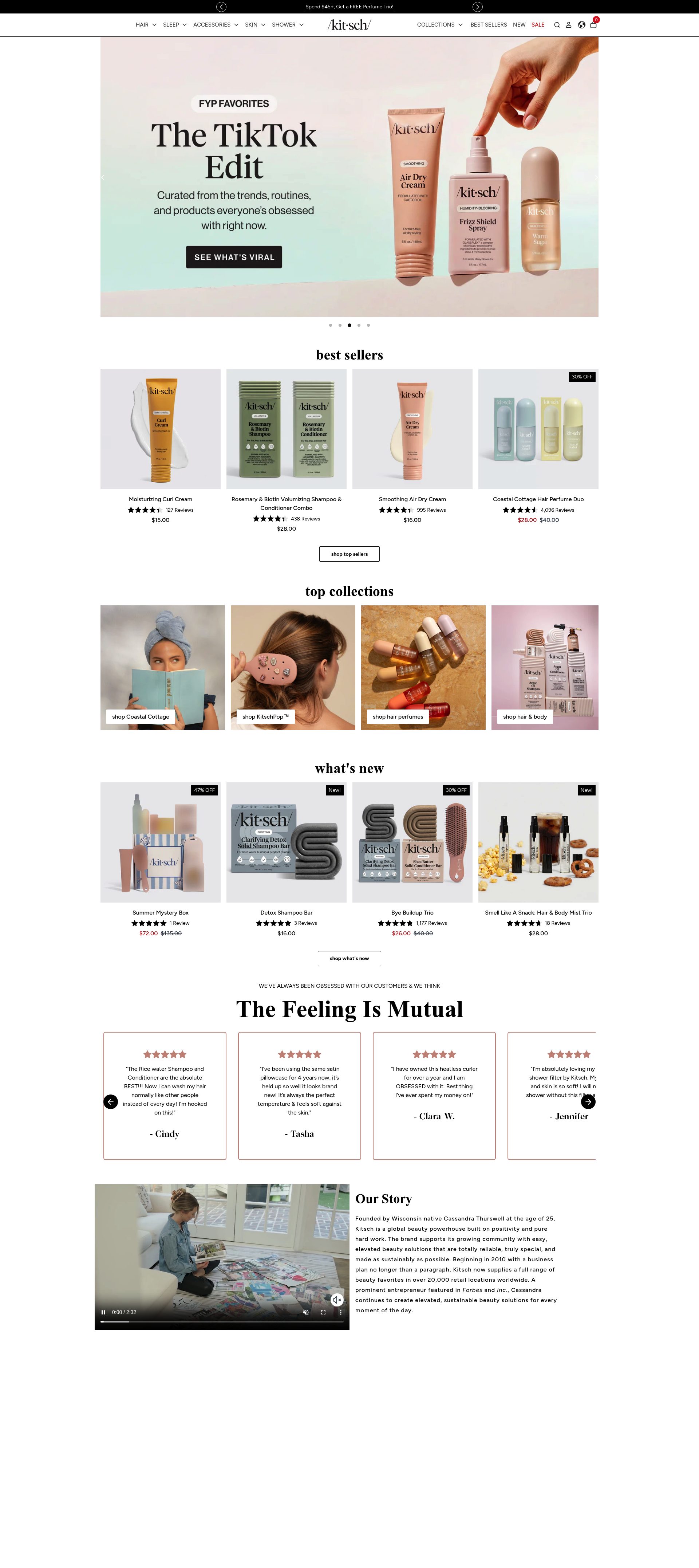 Kitsch homepage