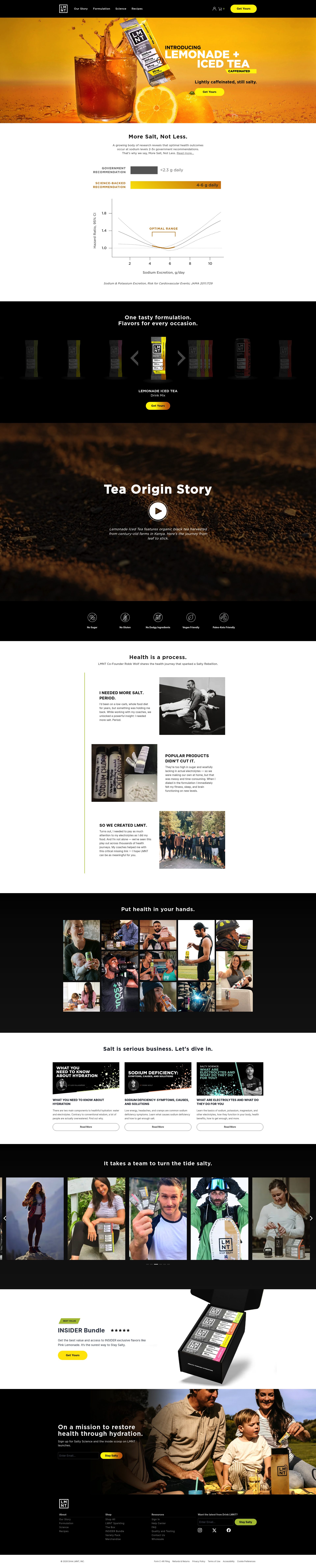 LMNT homepage