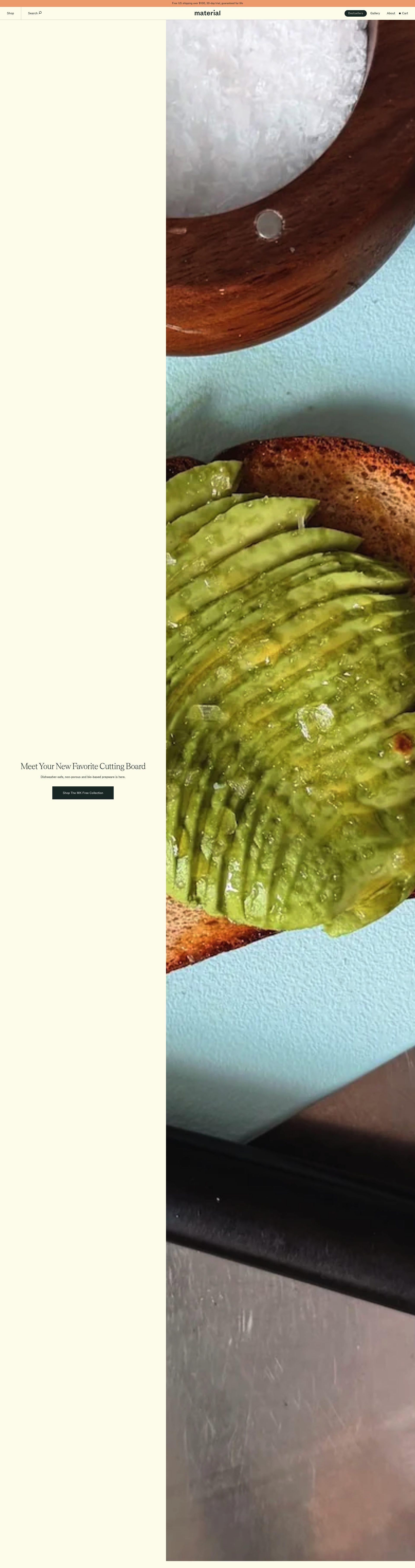 Material Kitchen homepage
