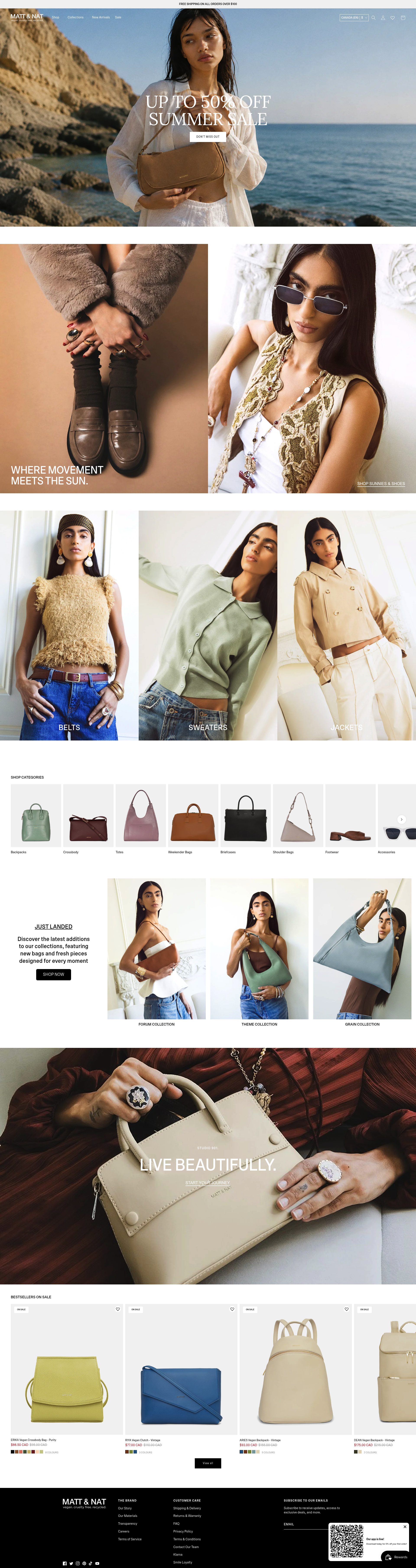 Matt And Nat homepage screenshot
