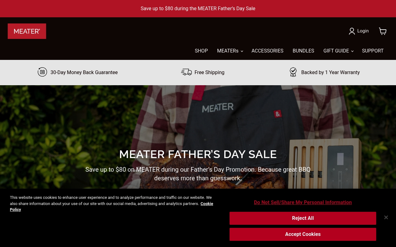 MEATER homepage