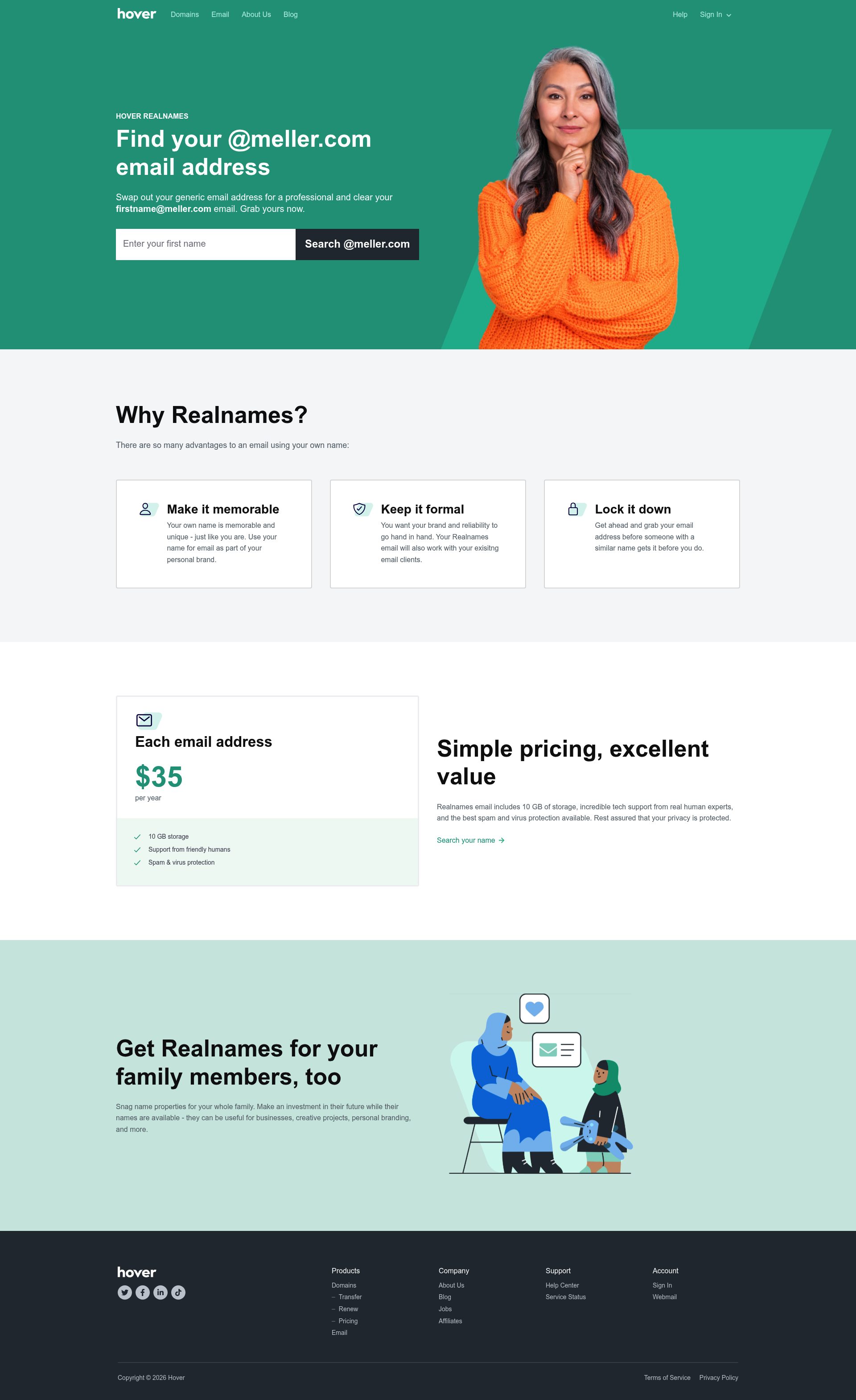 Meller homepage