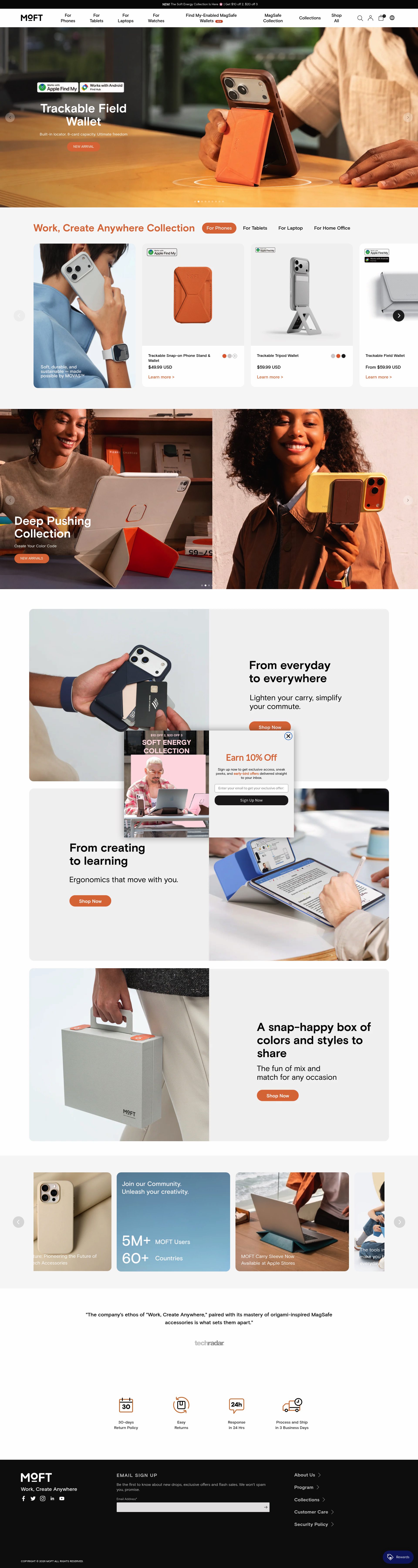 Moft homepage screenshot
