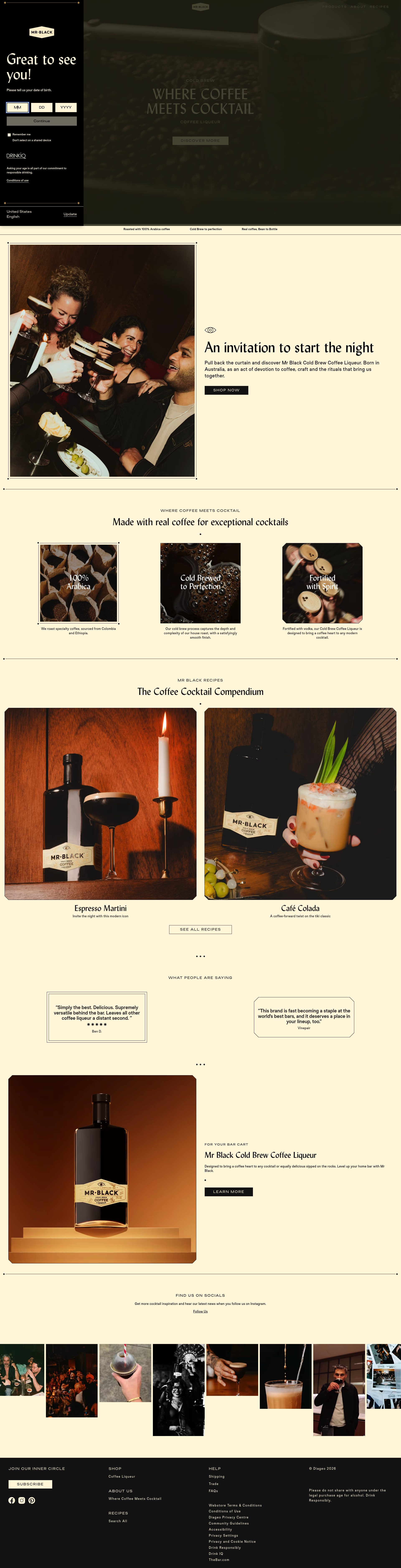 Mr Black homepage