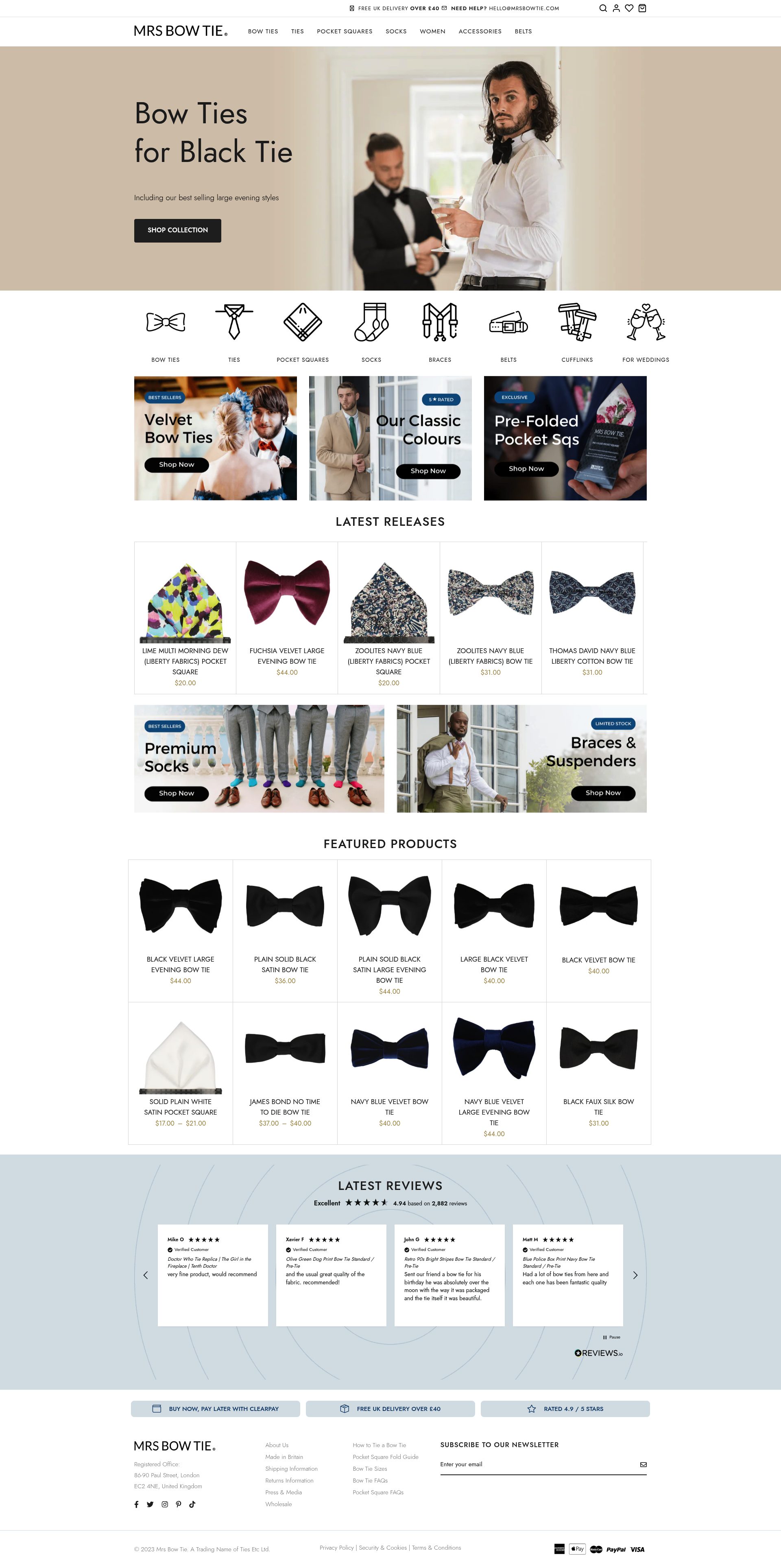 Mrs Bow Tie homepage