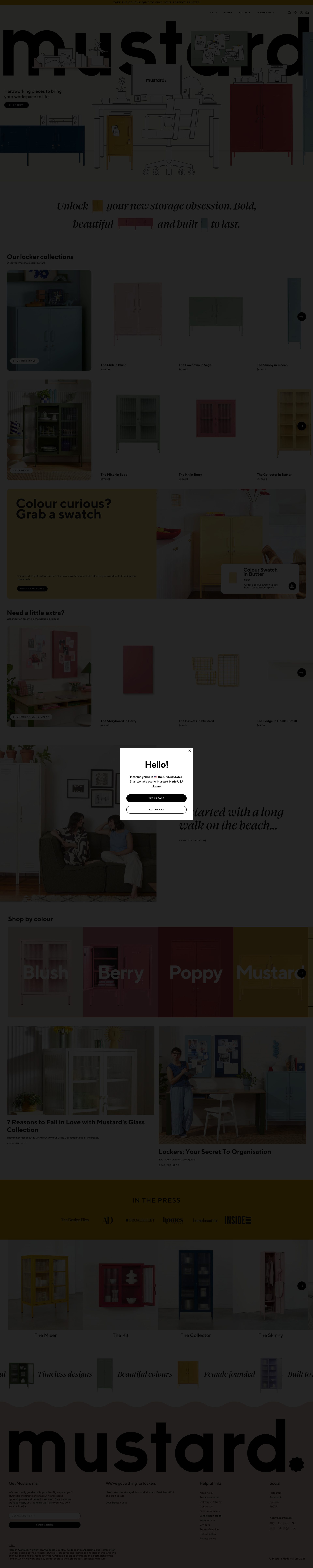 Mustard Made homepage