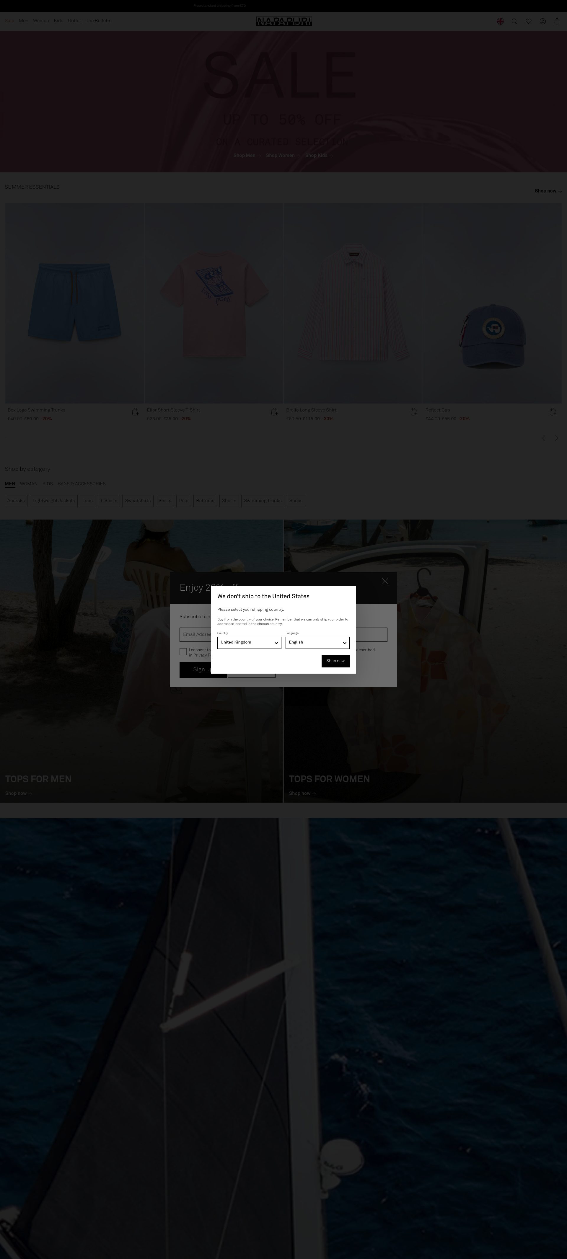 Napapijri homepage