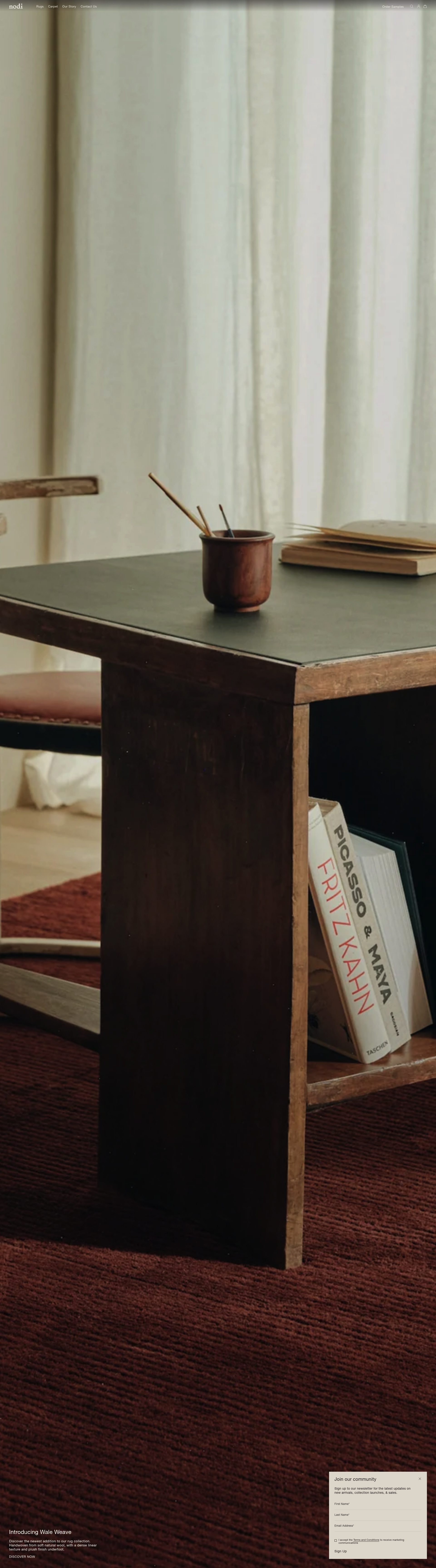 Nodi Rugs homepage